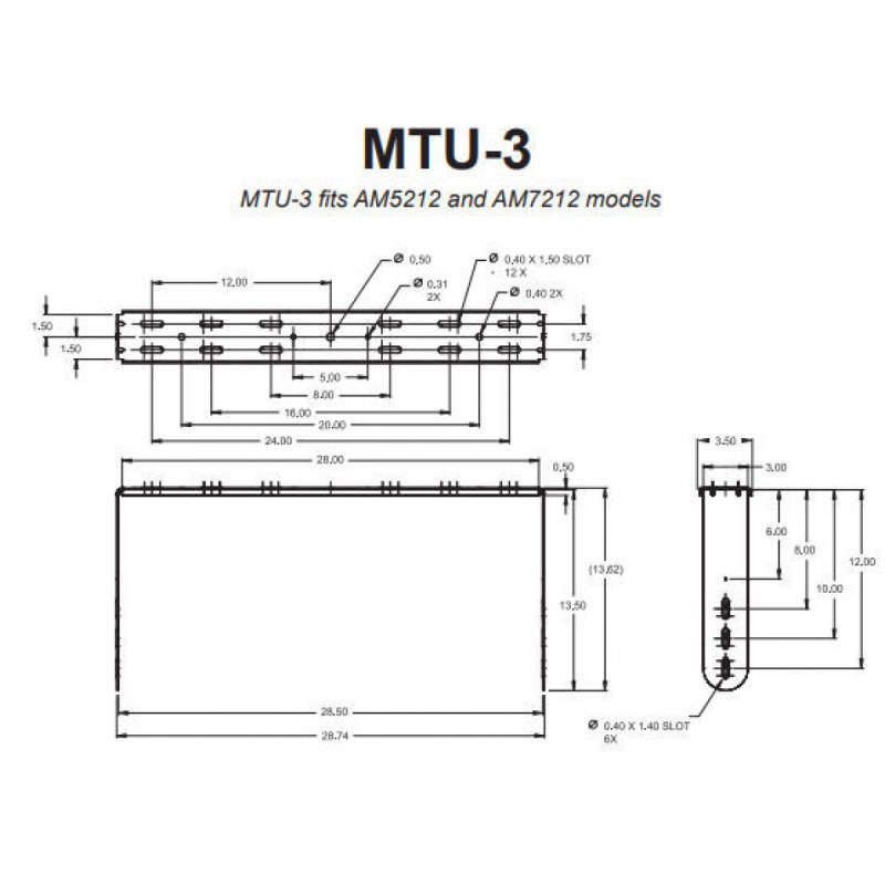 JBL MTU-3-WH