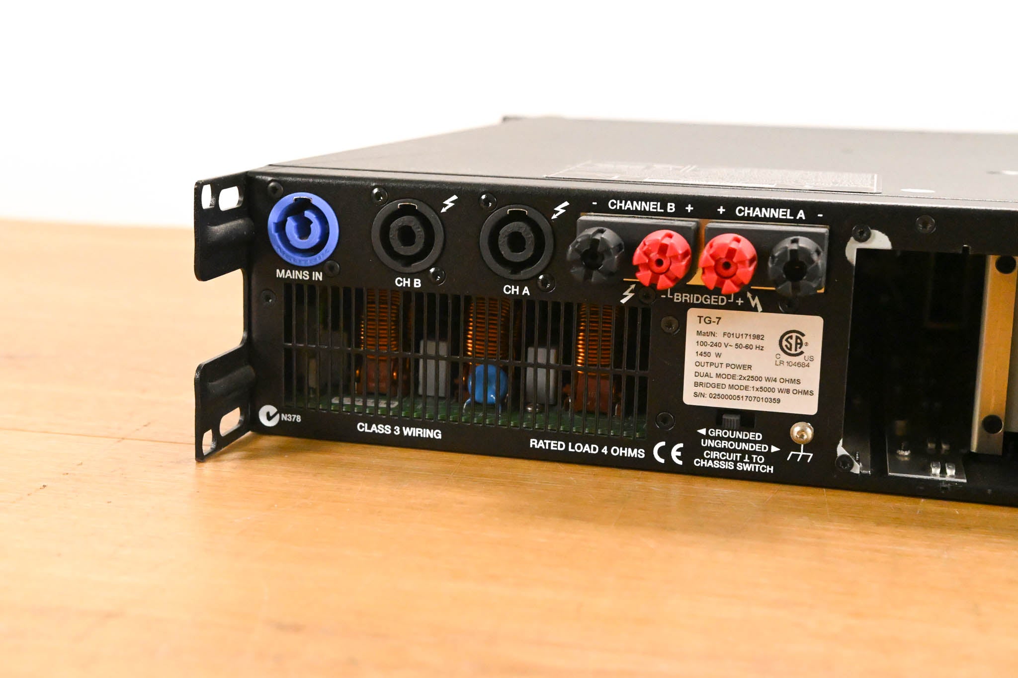 Electro-Voice (EV) TG-7 Tour-Grade Stereo Power Amplifier