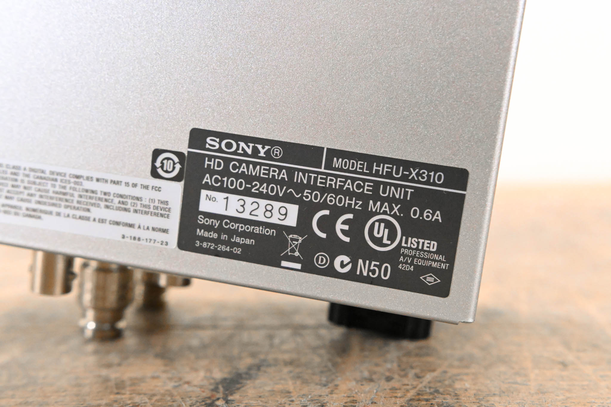 Sony HFU-X310 HD Optical Fiber Interface Unit