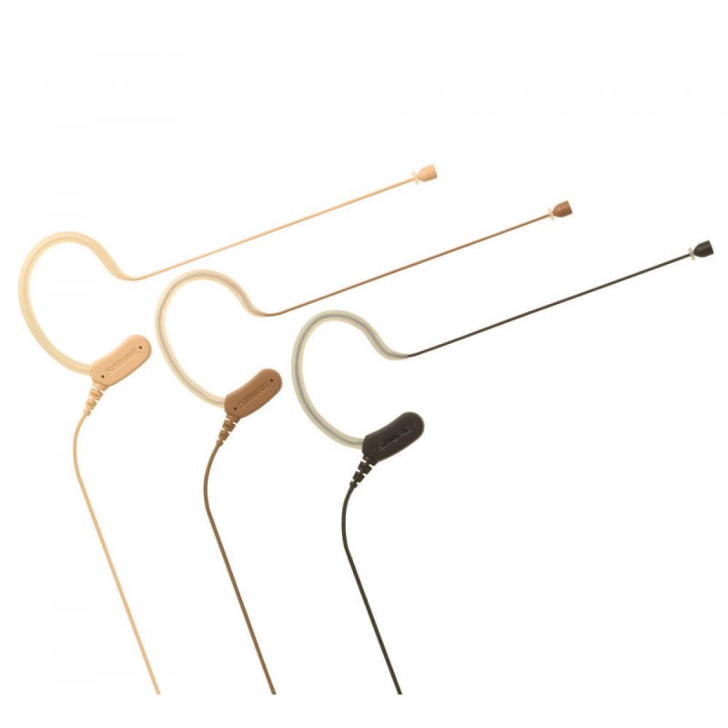 Omnidirectional Earset Headworn Microphone, Cocoa