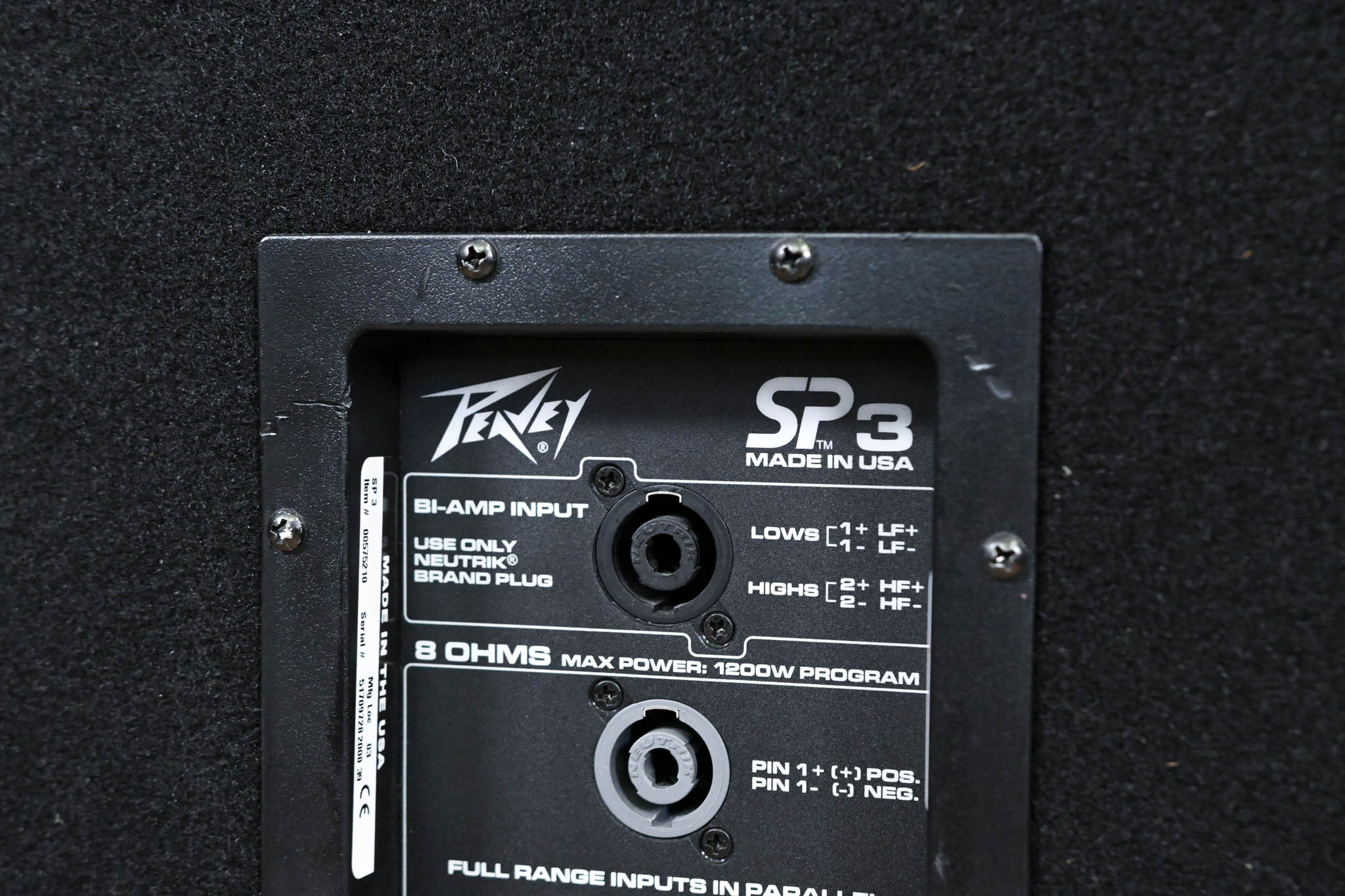 Peavey SP-3 3-Way Full Range Passive Loudspeaker