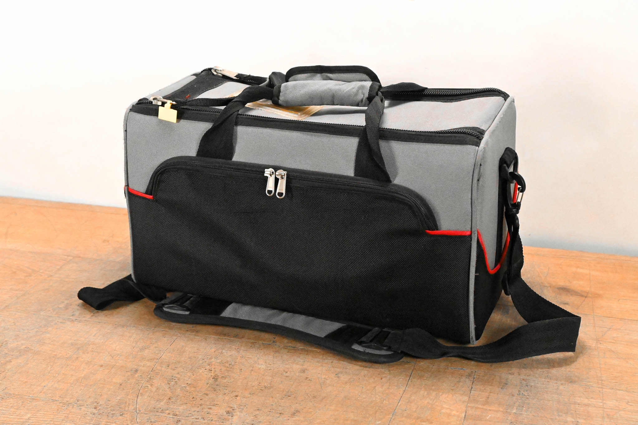 Impact Camera Bag Gray/Black with Red Trim (15" × 9" × 10")