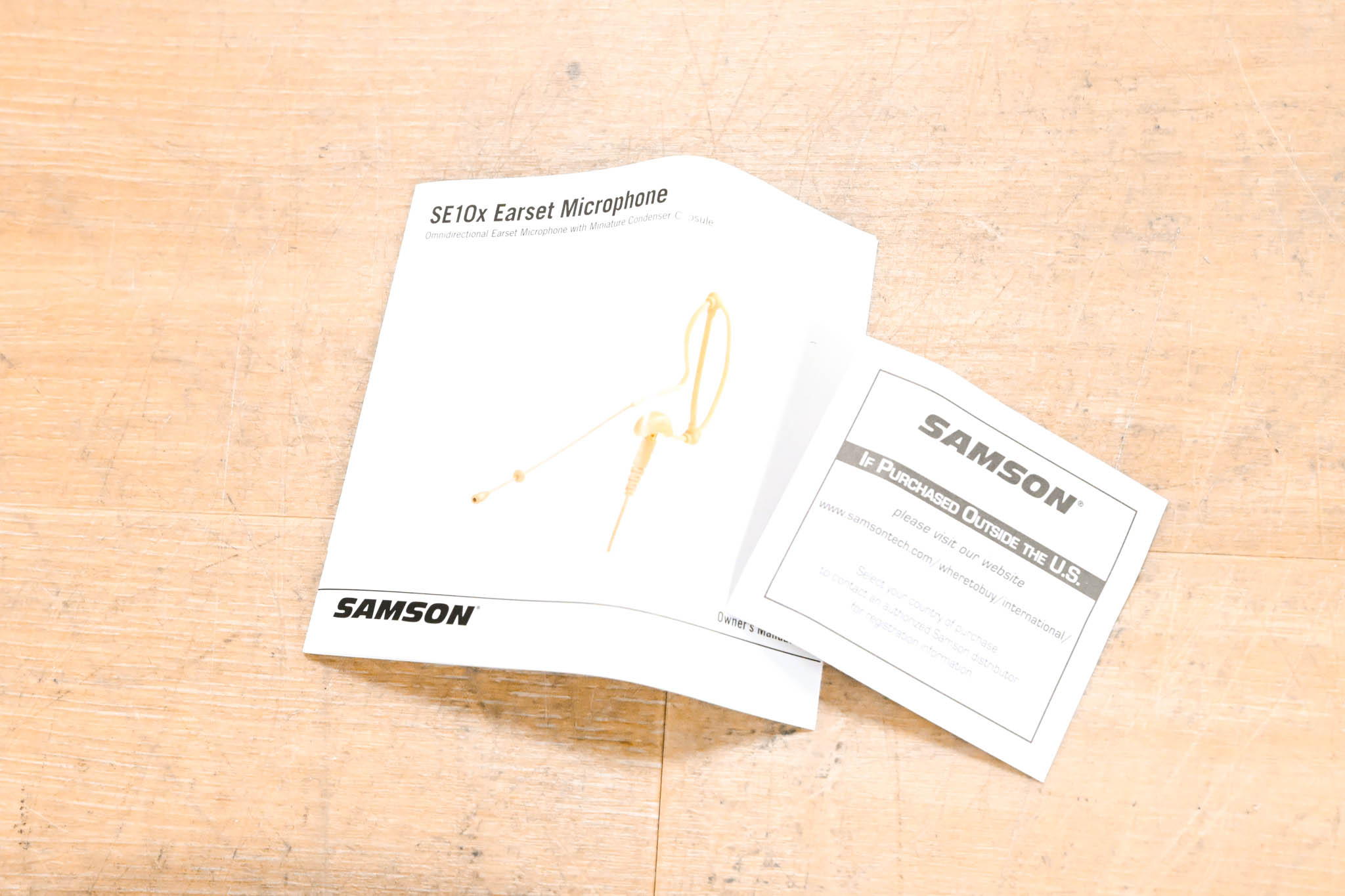 Samson SE10x Earset Microphone with Condenser Capsule & Accessories