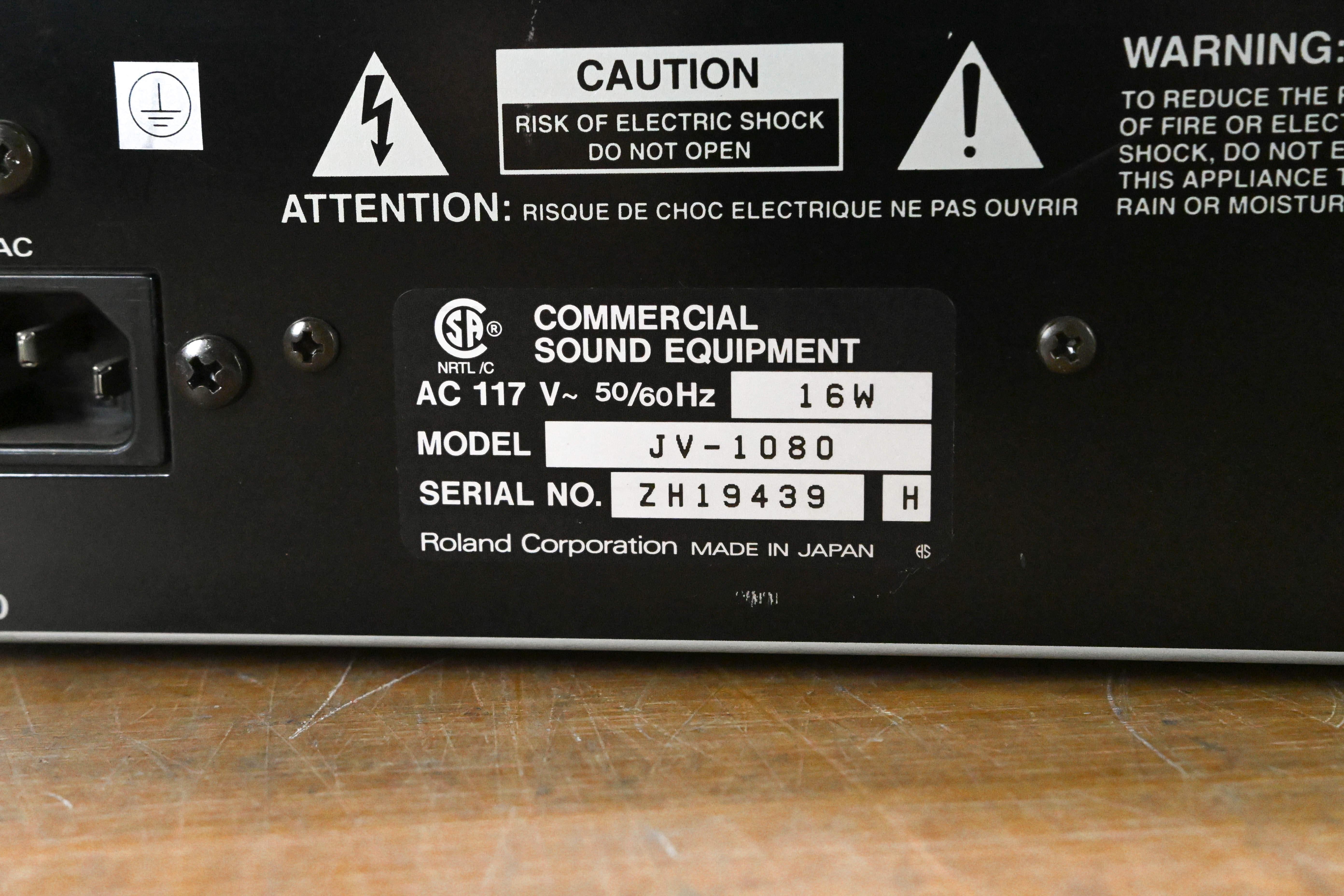 Roland JV-1080 64-Voice Synthesizer Module