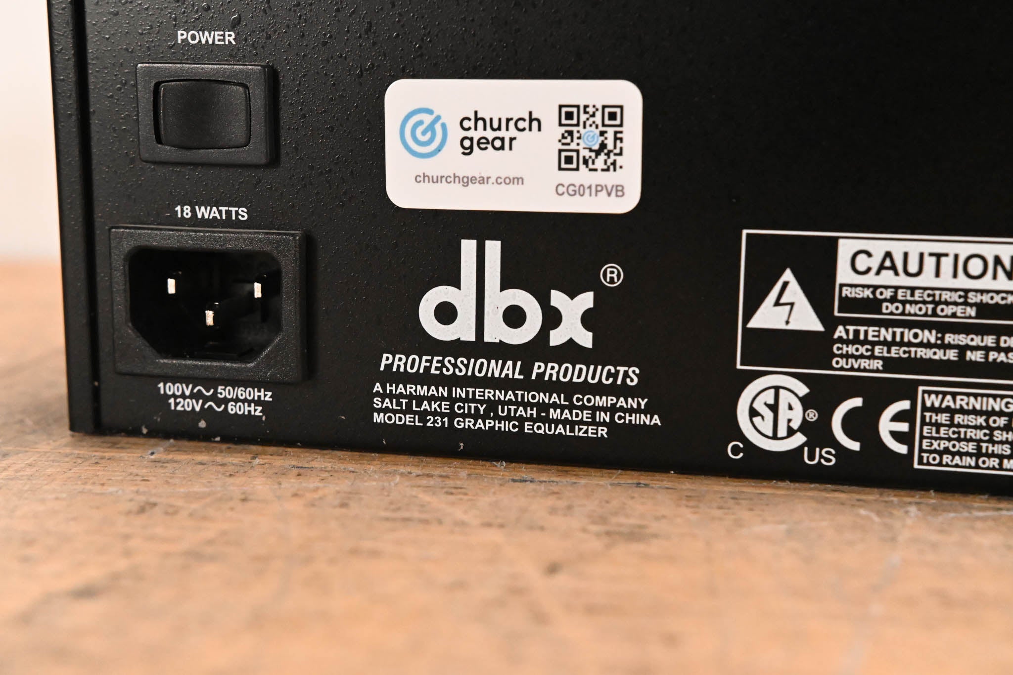 dbx 231 Dual-Channel 31-Band Graphic Equalizer