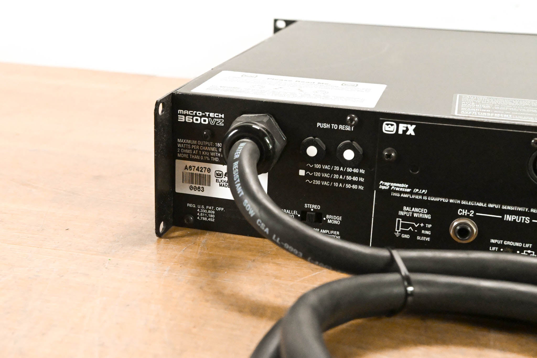 Crown Macro-Tech 3600VZ 2-Channel Power Amplifier