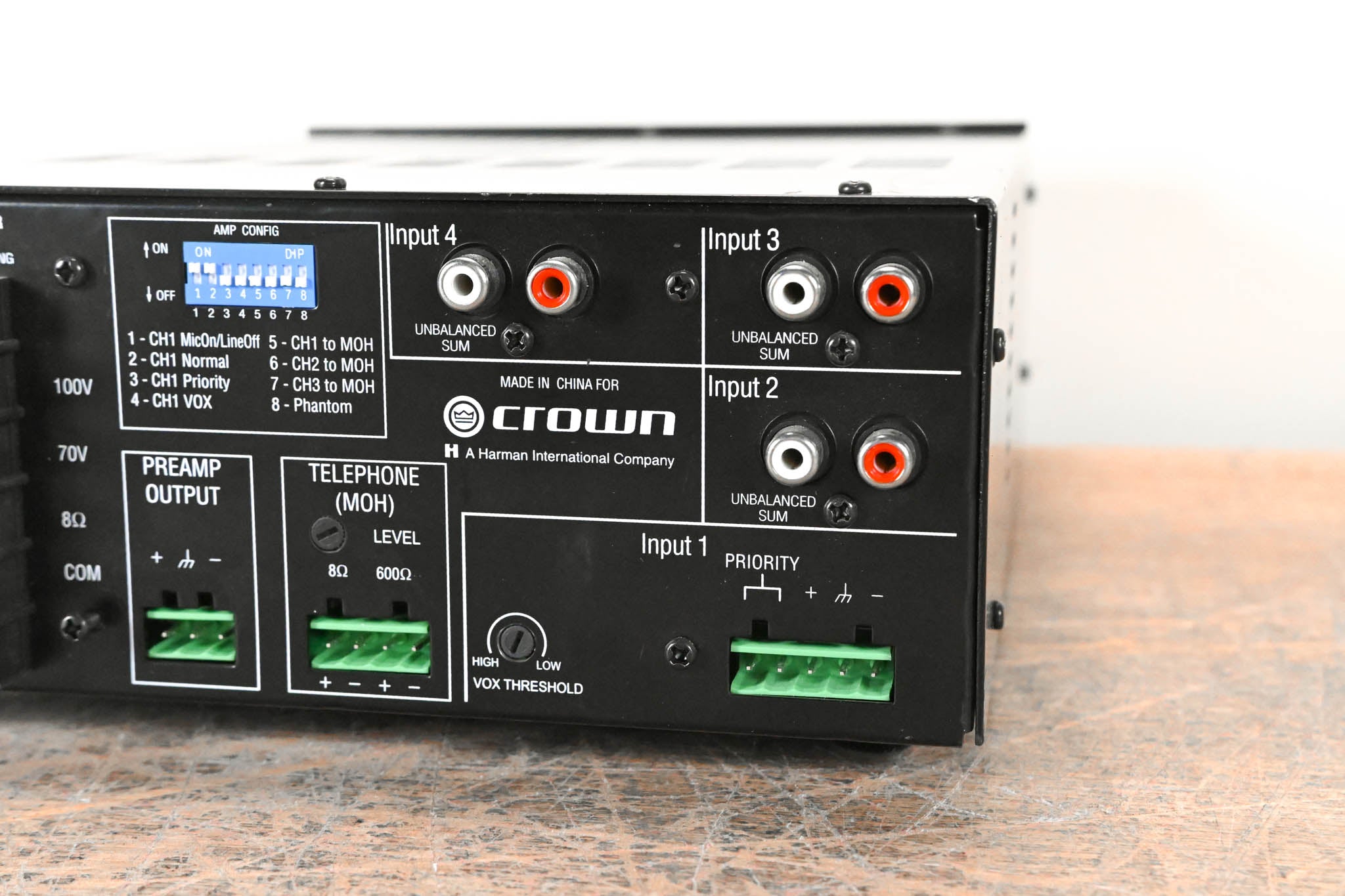 Crown 160MA Four-Input 60W Mixer-Amplifier