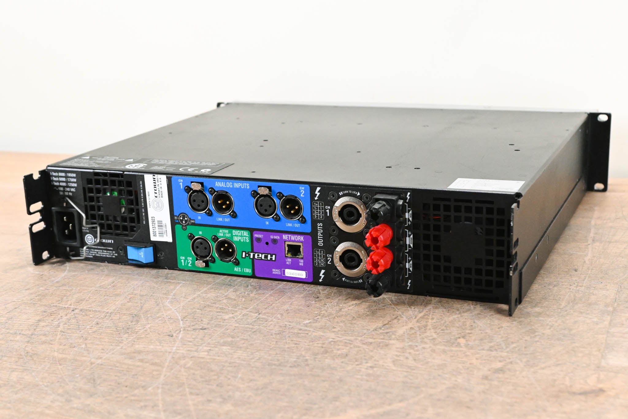 Crown I-Tech 8000 2-Channel Power Amplifier