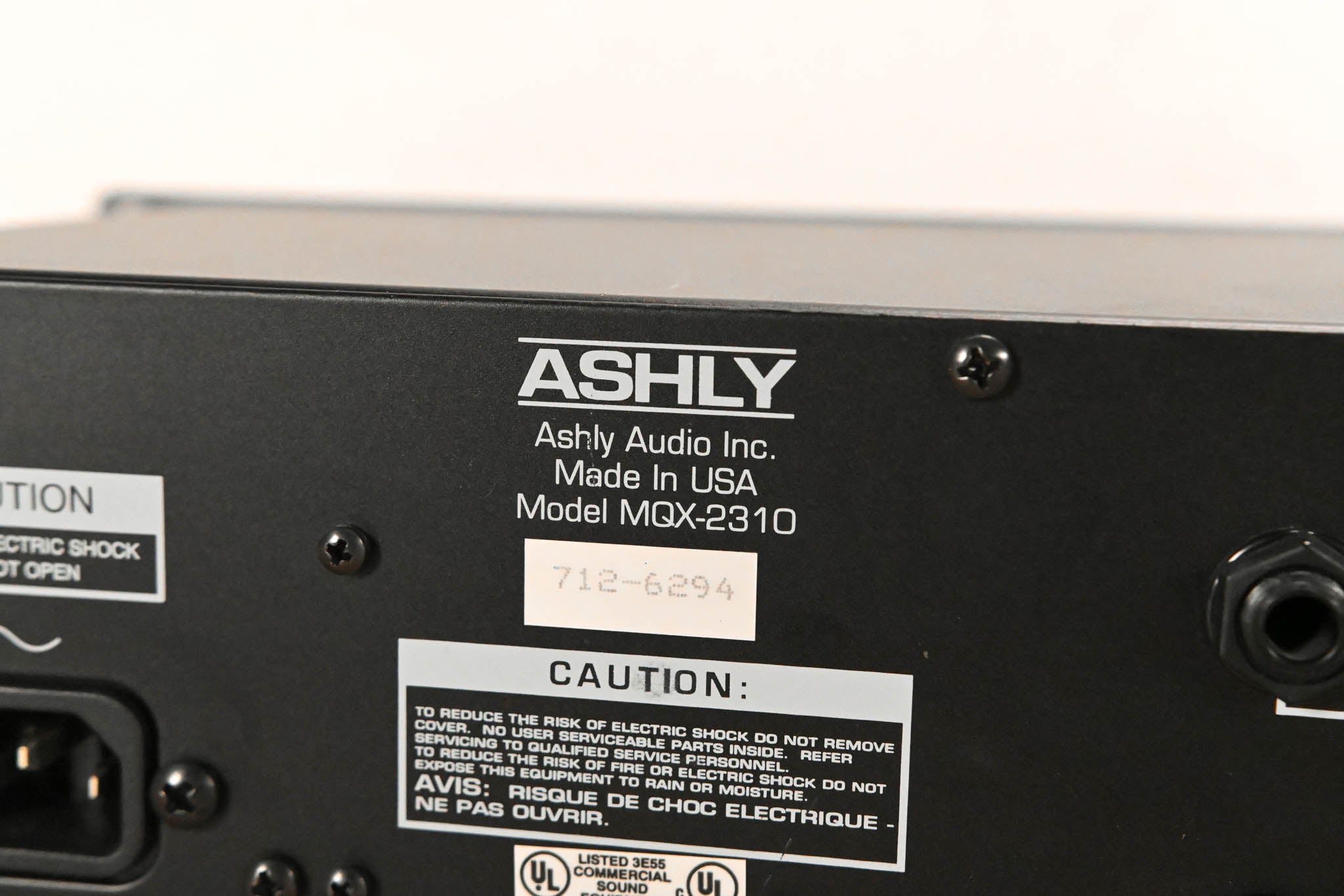 Ashly MQX-2310 2-Channel 31-band Graphic Equalizer