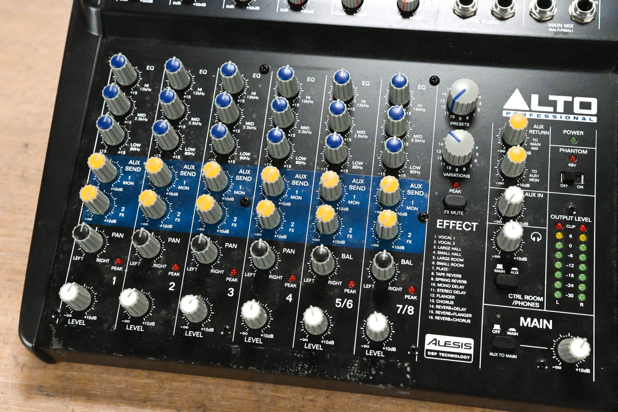 Alto Zephyr Series ZMX122FX 8-Channel Compact Mixer w/ Effects (NO PSU)