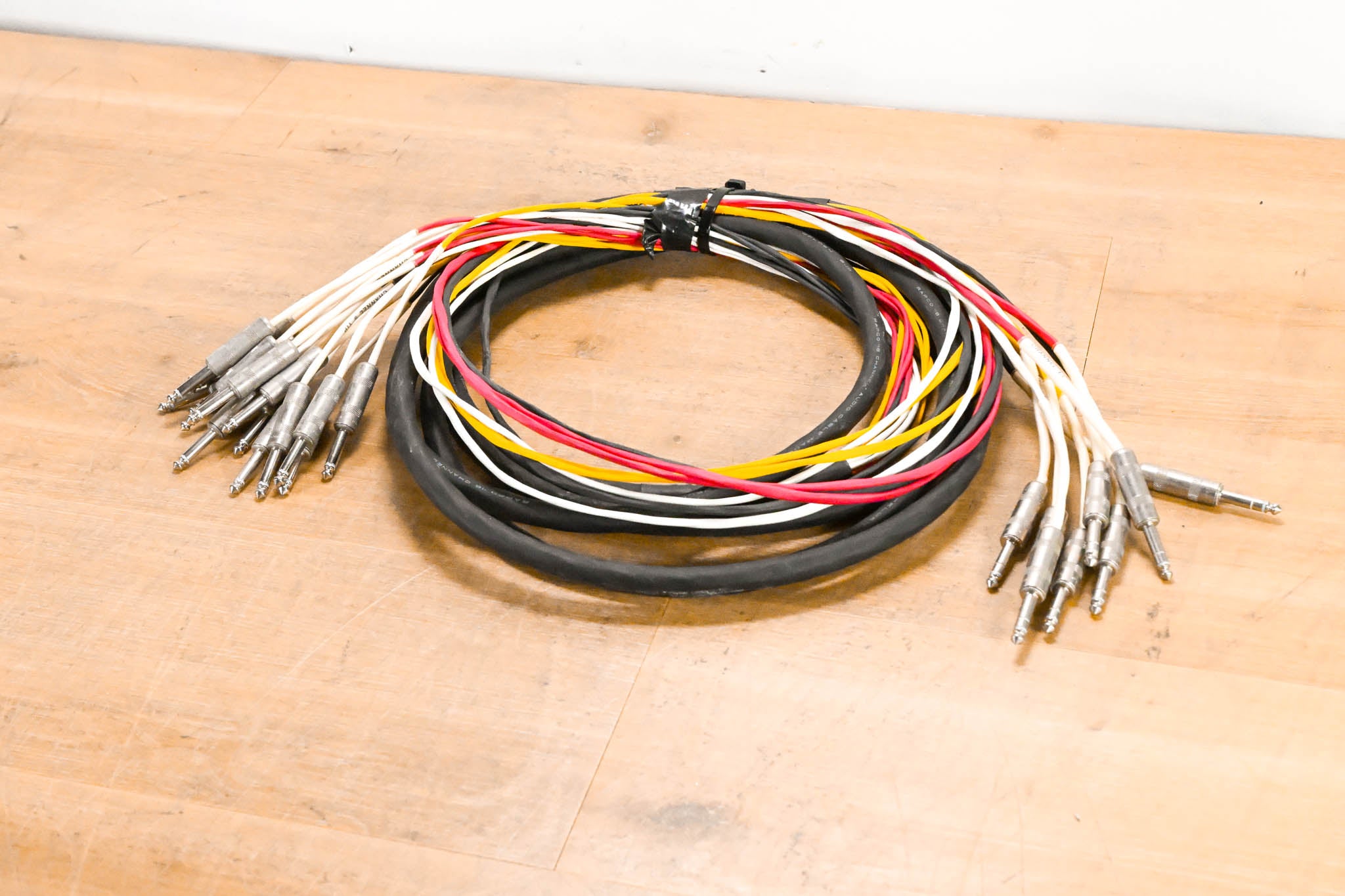 Rapco 8-Channel 1/4" TRS to Dual 1/4" TS Insert Snake -  20'