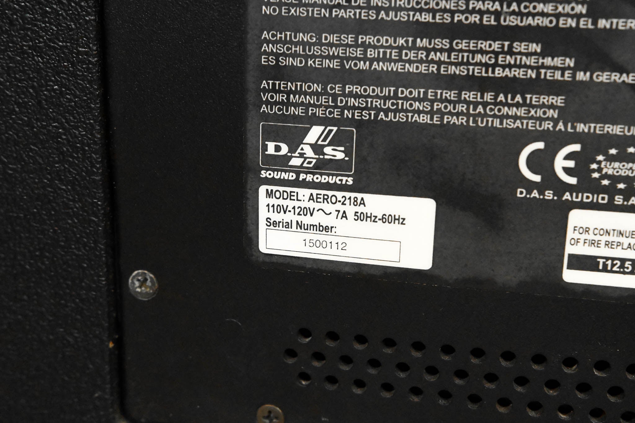 D.A.S. Aero 218A Line Array Series Subwoofer