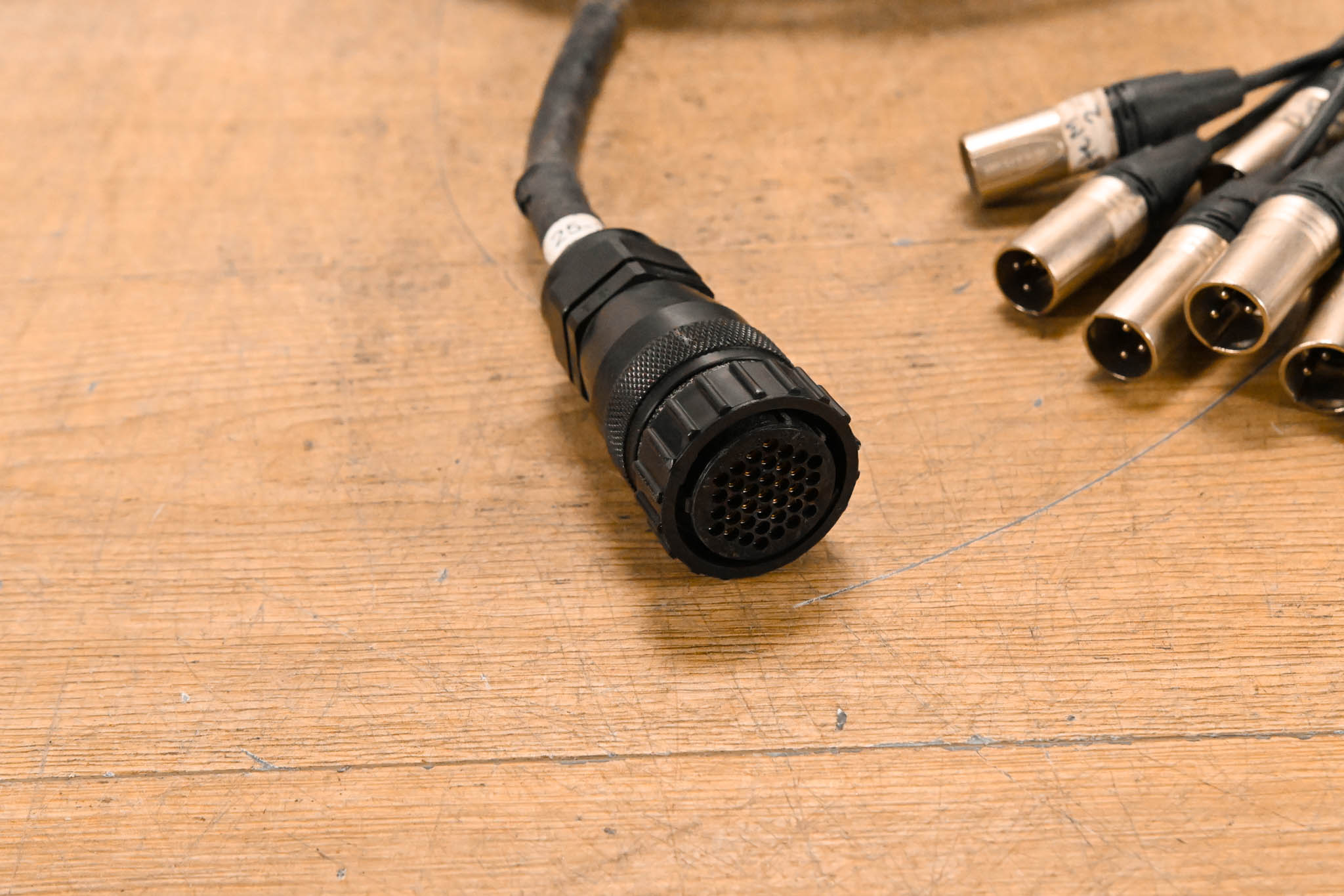 Unbranded 37-Pin CPC Female Connector to (12x)XLRM Cable - 75ft
