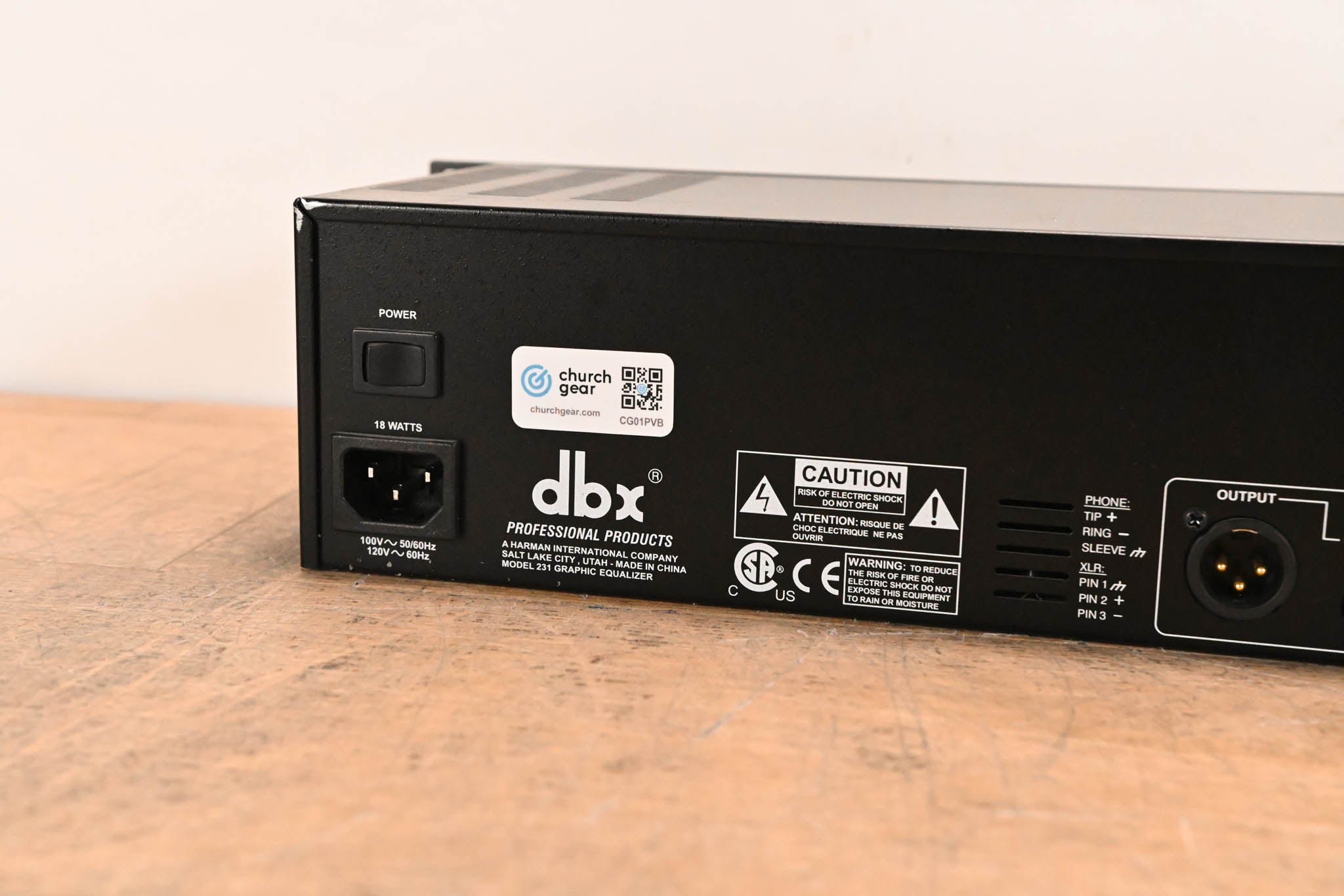 dbx 231 Dual-Channel 31-Band Graphic Equalizer