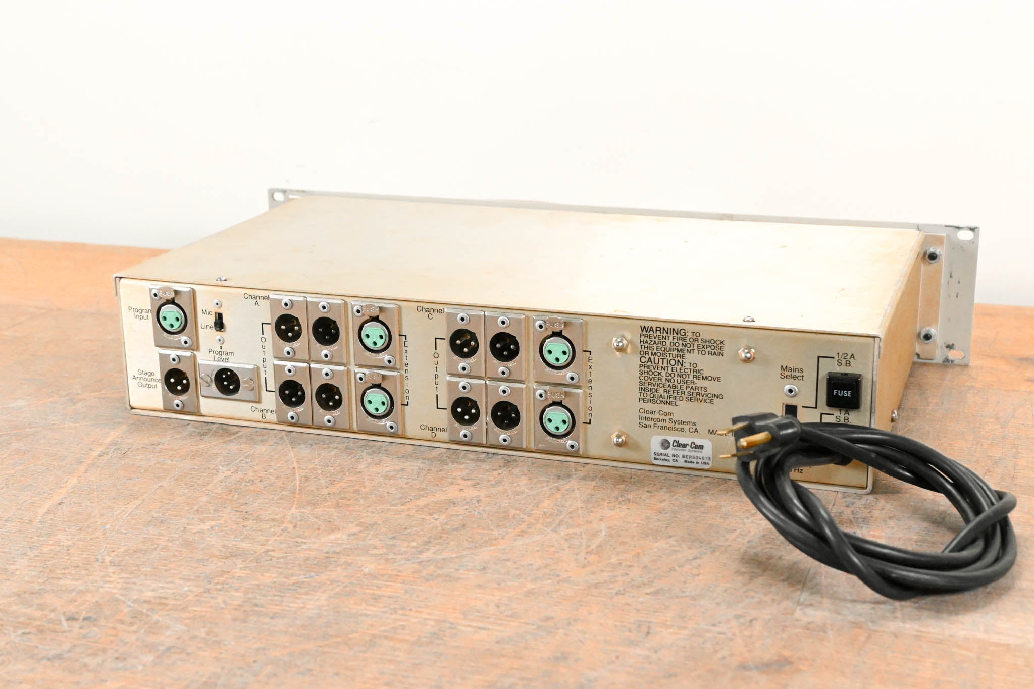 Clear-Com MS-400A 4-Channel Intercom Main Station