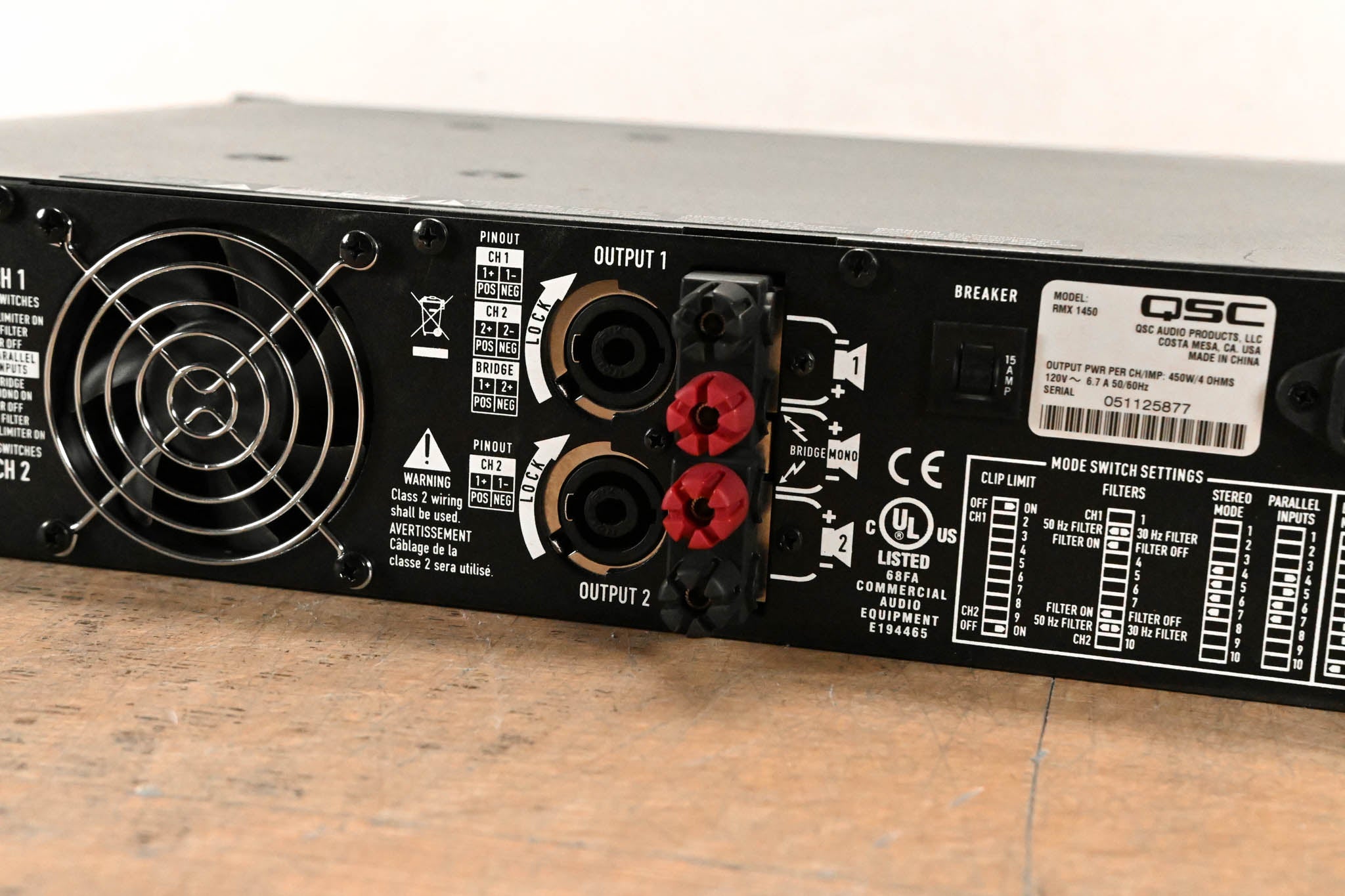 QSC RMX1450 2-Channel Power Amplifier