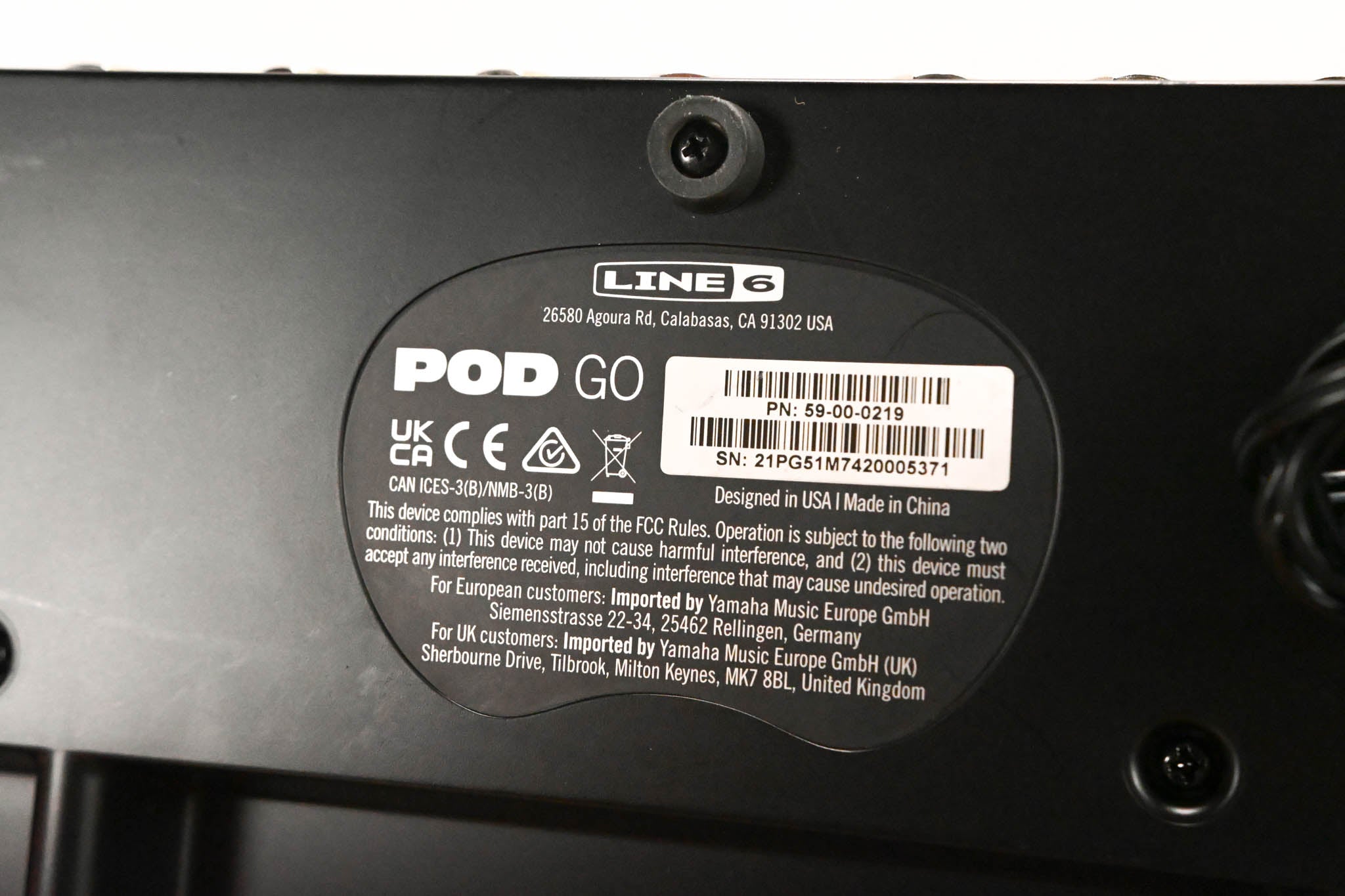 Line 6 POD Go Multi-Effects Guitar Processor