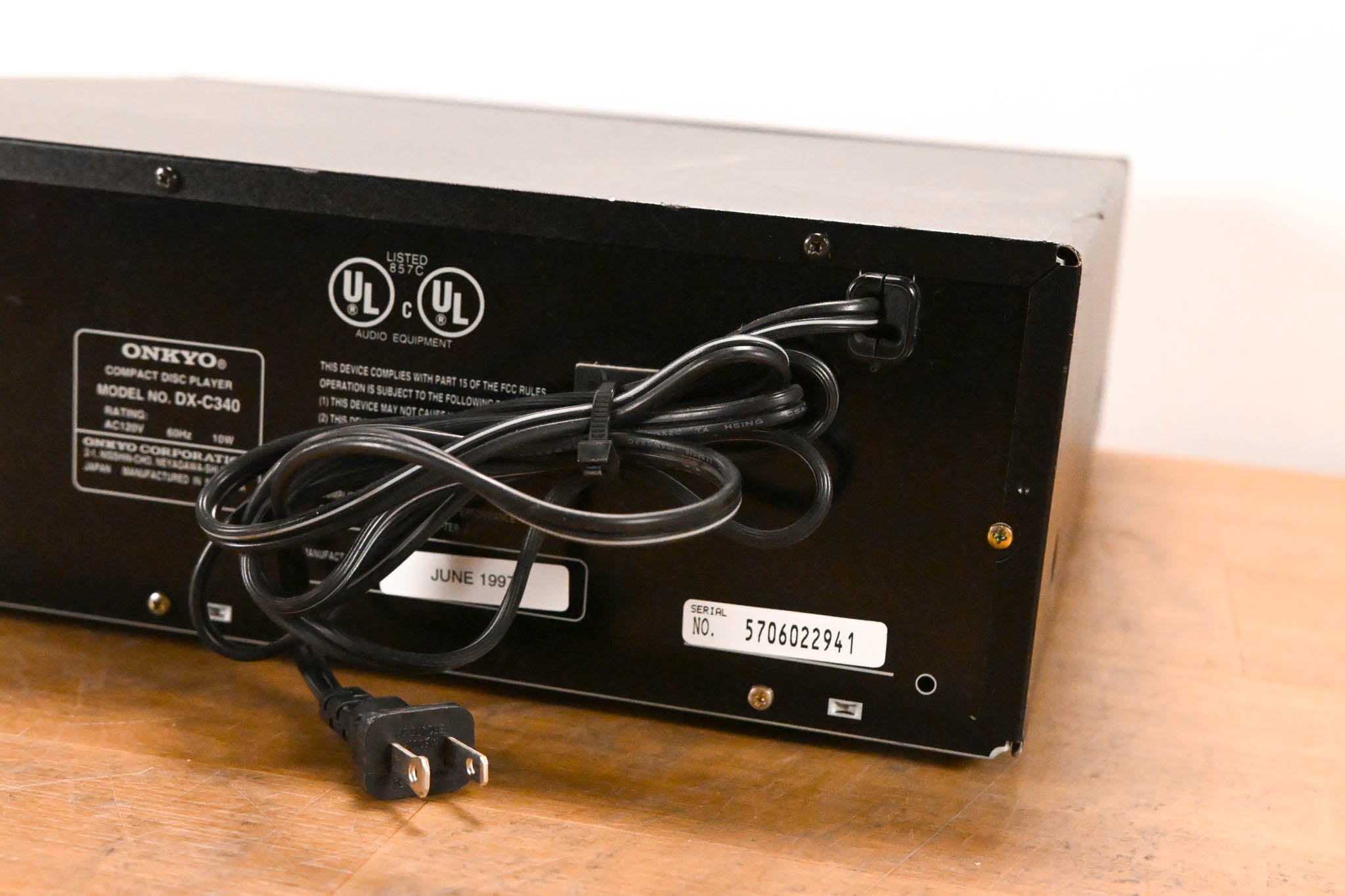 ONKYO DX-C340 6 Disc CD Changer Player