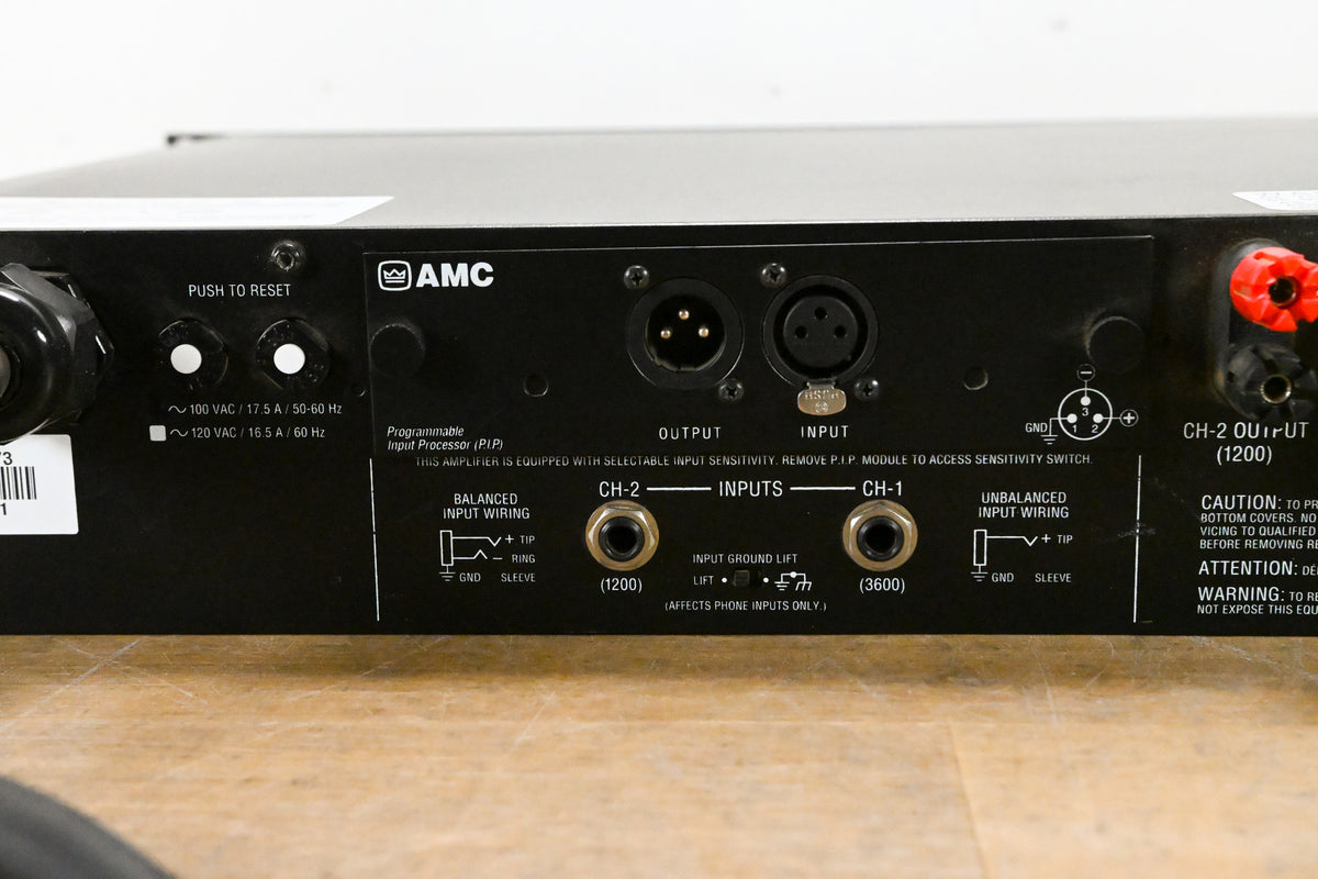 Crown Macro-Tech 36x12 2-Channel Power Amplifier