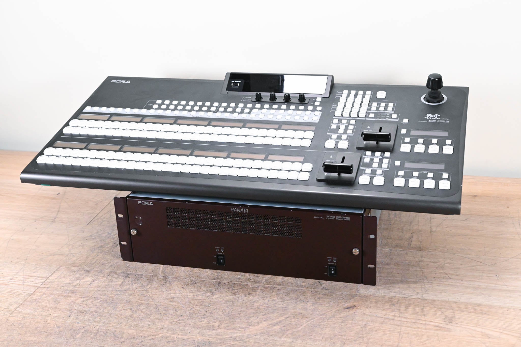 For.A HVS-390HS 2 M/E Video Switcher with HVS-392WOU Control Surface