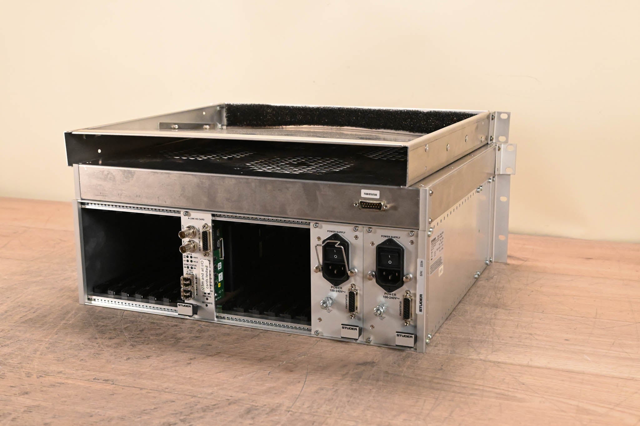 Studer D23m I/O System w/ A-Link HD Card, Fan Module, and Filter Module
