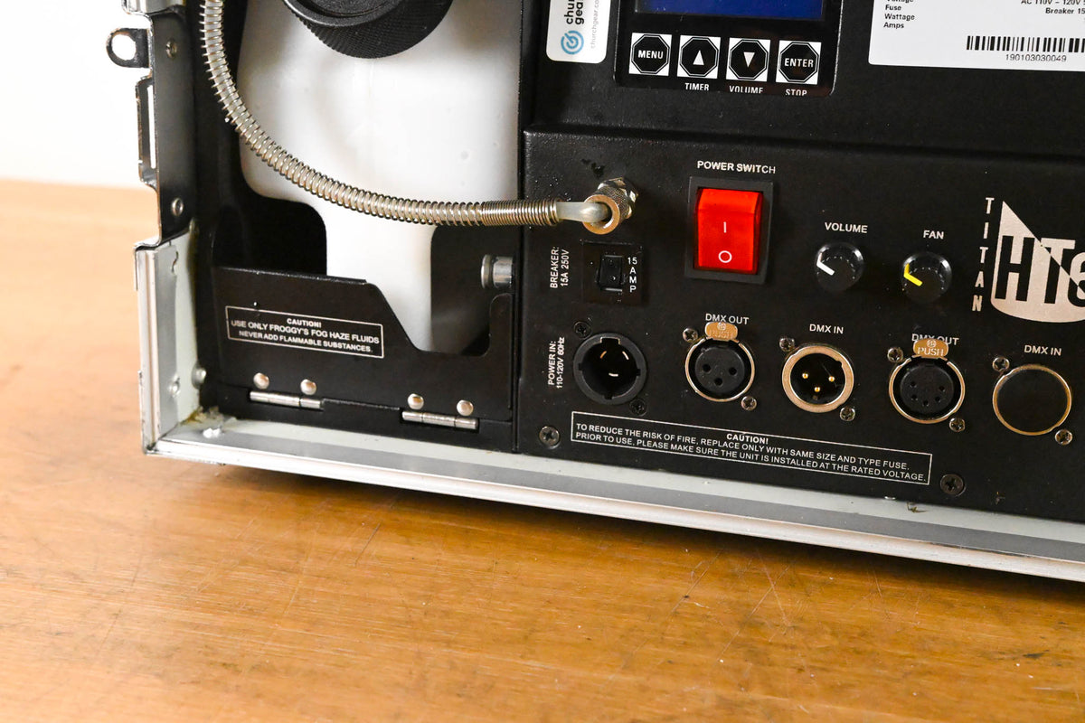Froggy's Fog Titan HT6 1200W Water-Based Haze Machine (NO POWER CABLE)