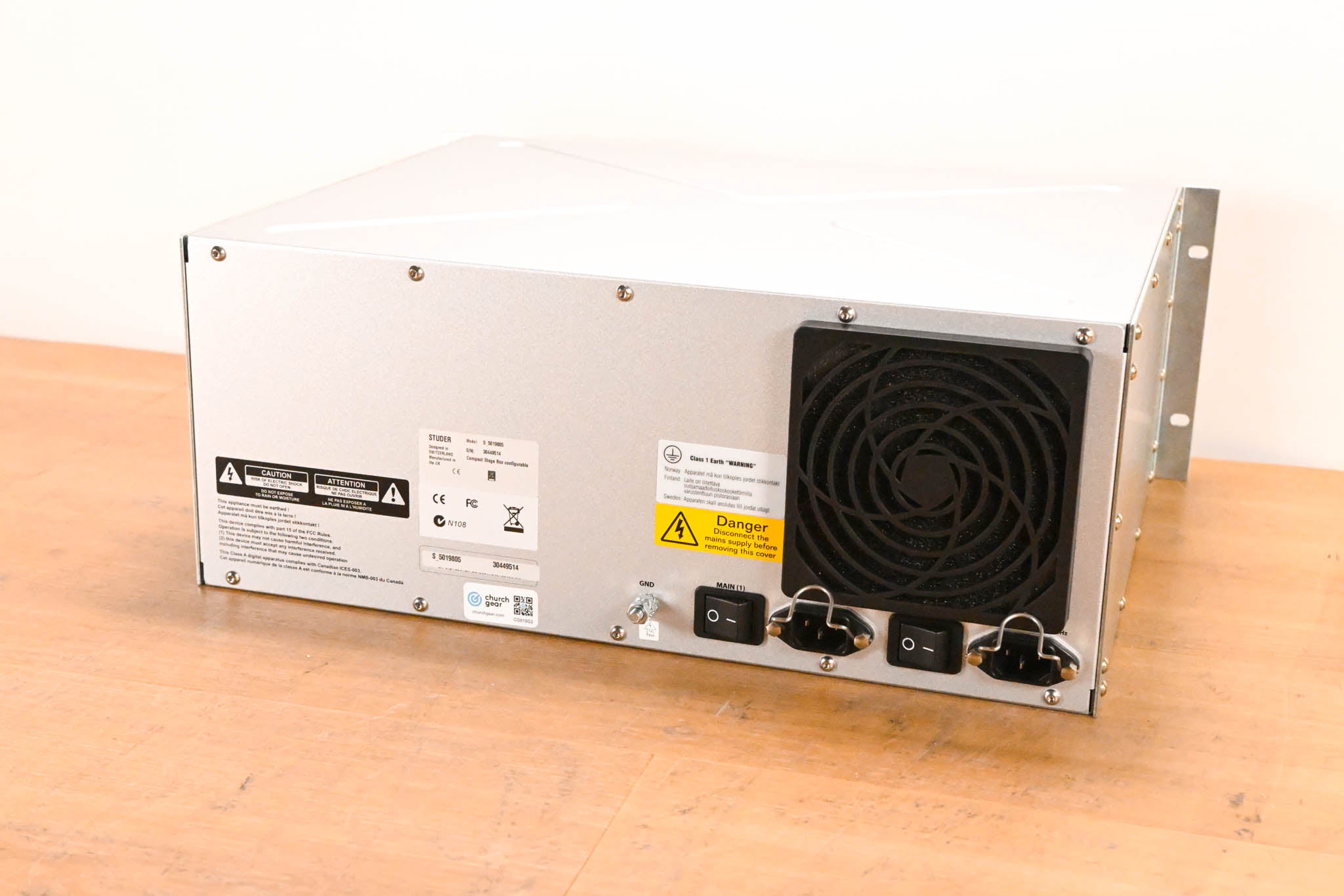 Studer Compact Stagebox - 32 Mic/Line Inputs, 16 Line Outputs