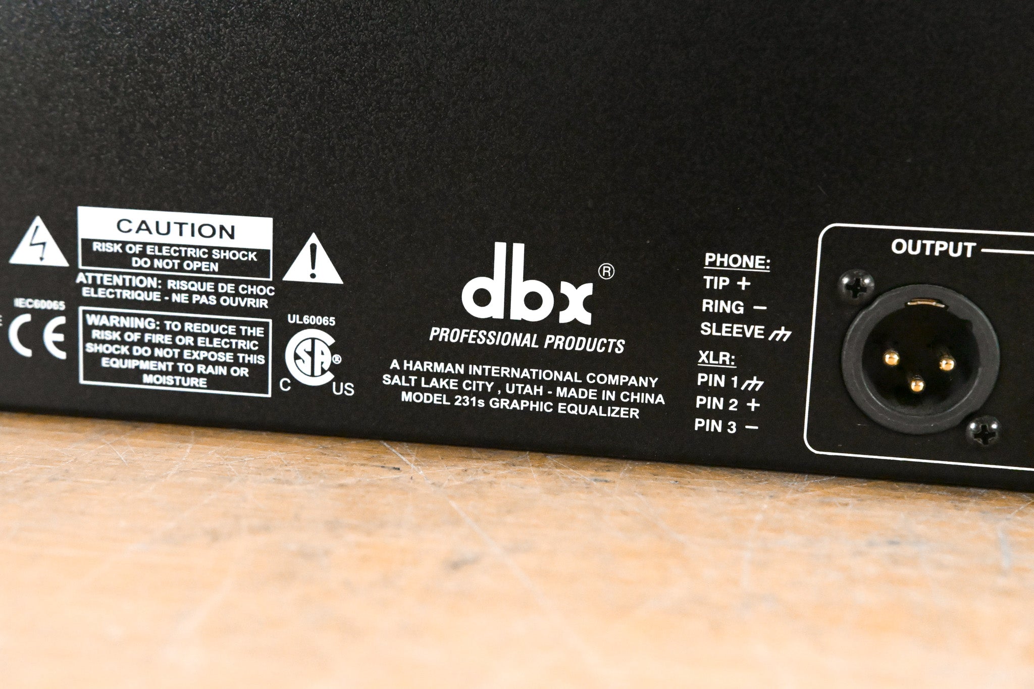 dbx 231s Two-Channel 31-Band Equalizer