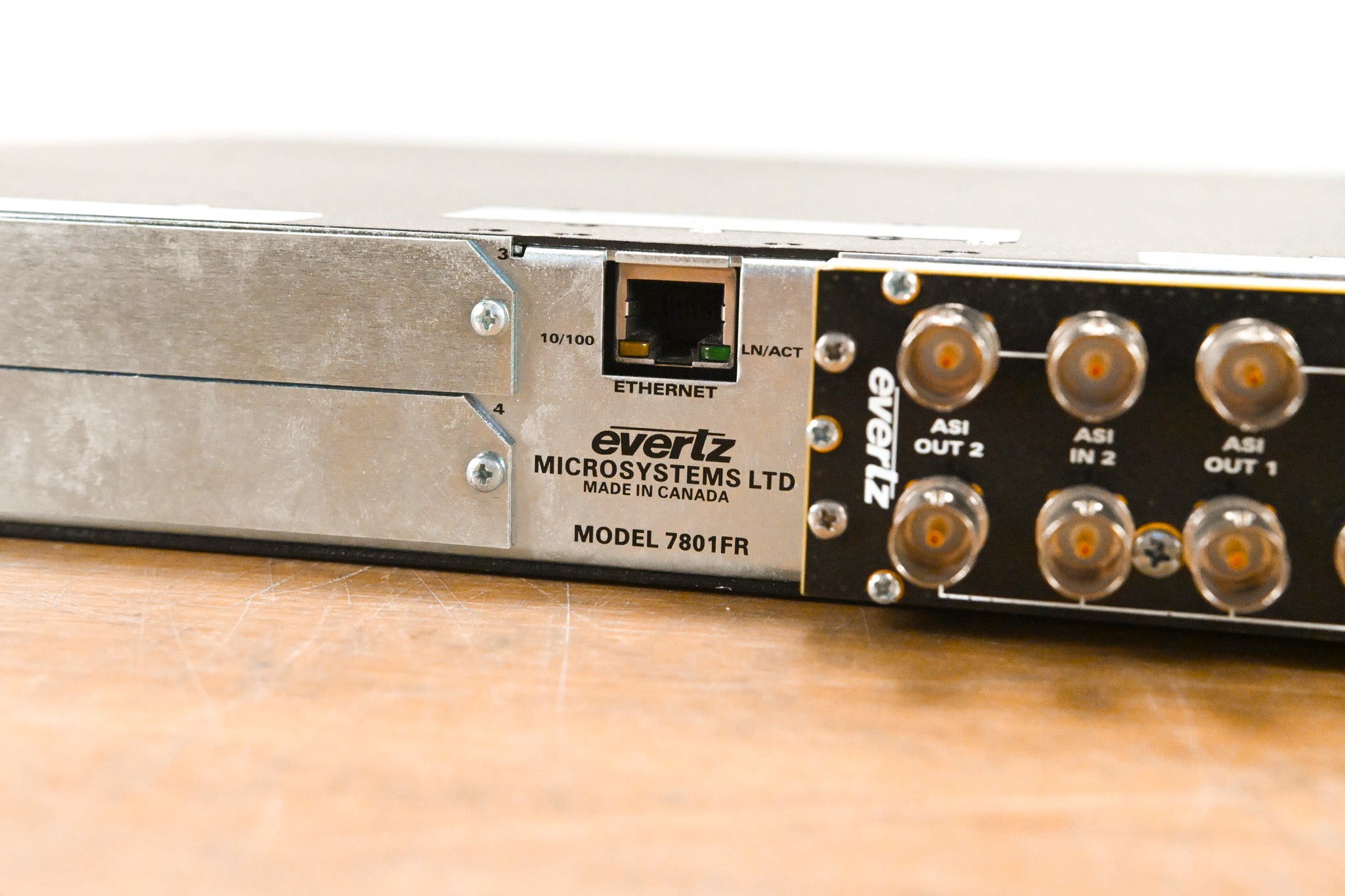 Evertz 7801FR 1RU Rack-Mountable Multiframe with Cards