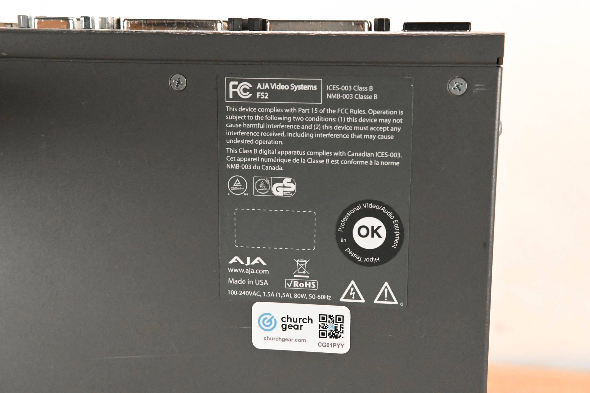 AJA FS2 Dual-Channel Frame Synchronizer and Converter