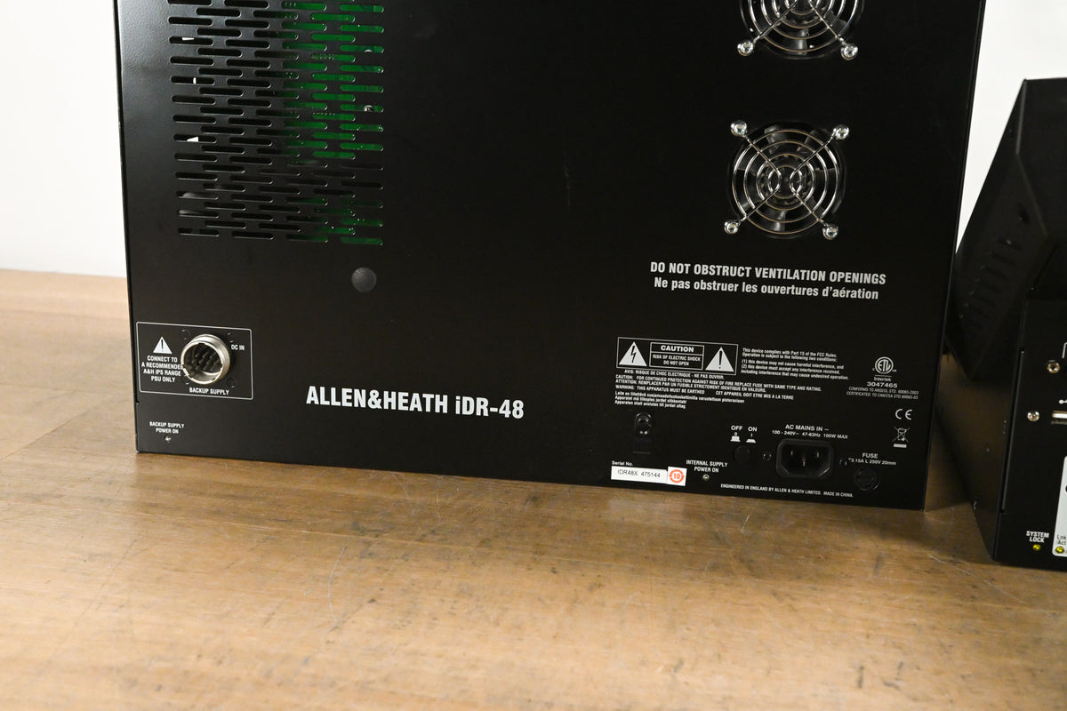 Allen & Heath iLive-R72 Mixing Surface with iDR-48 Fixed Format MixRack