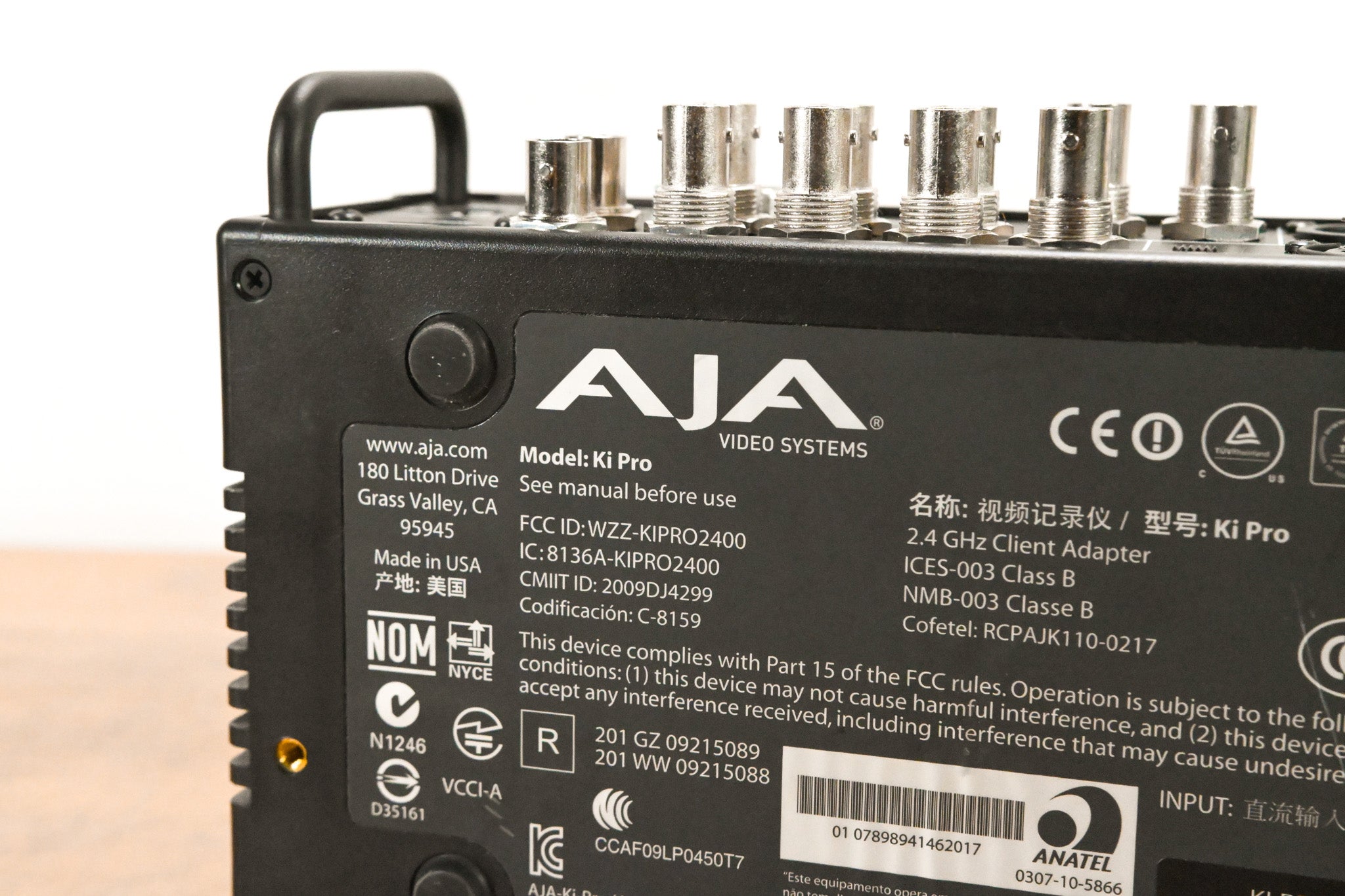AJA Ki Pro File-Based HD/SD Video Recorder and Player (NO POWER SUPPLY)