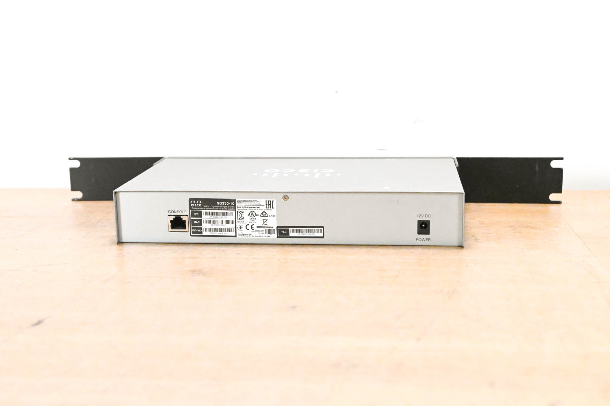 Cisco SG350-10 10-Port Gigabit Managed Switch (NO POWER SUPPLY)
