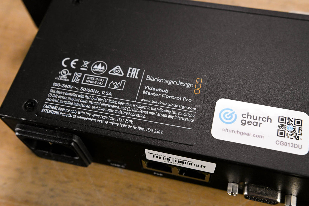 Blackmagic Design Videohub Master Control Pro
