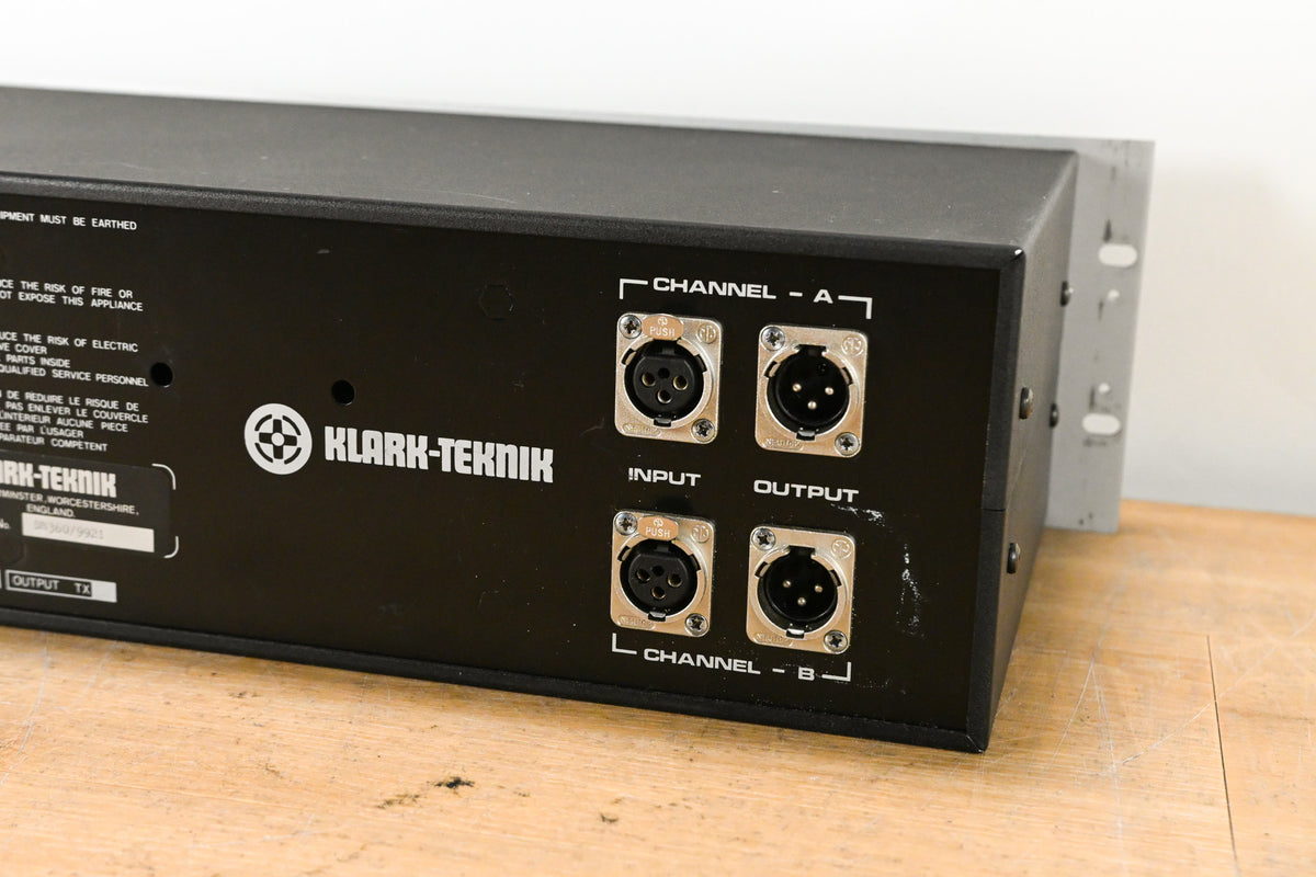 Klark Teknik DN360 2-Channel 30-Band 1/3 Octave Analog Graphic Equalizer