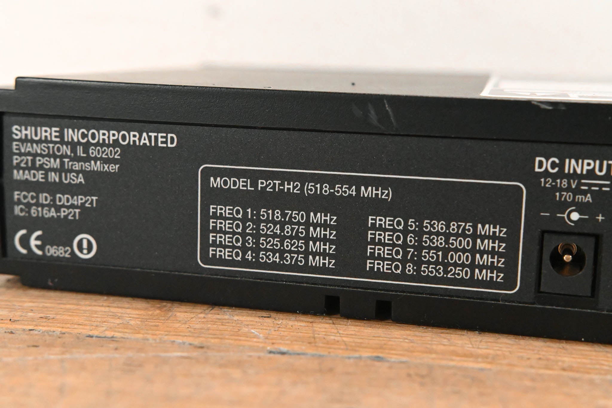 Shure P2T-H2 PSM200 IEM Wireless TransMixer - H2 Band (NO POWER SUPPLY)