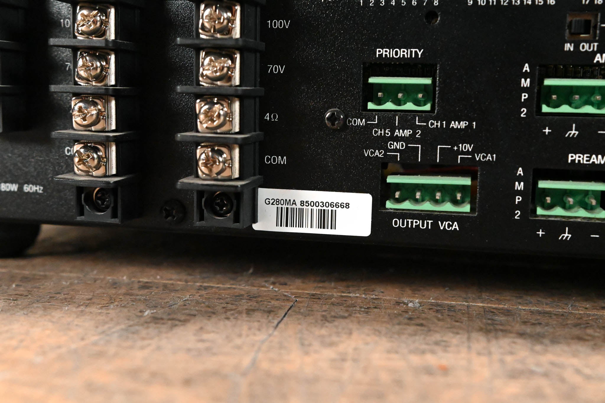 Crown 280MA Eight Input, Dual 80W Mixer-Amplifier