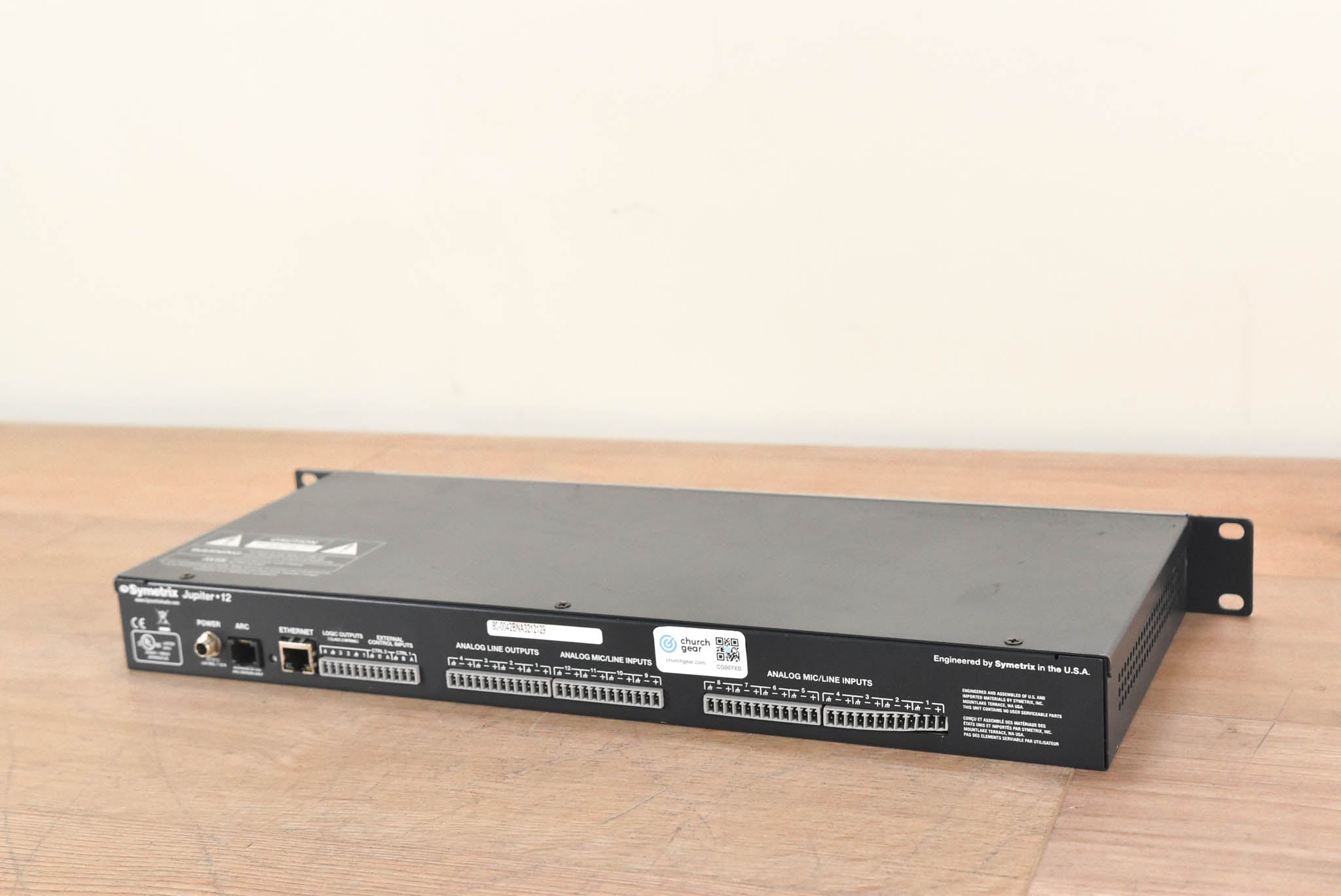 Symetrix Jupiter 12 12 x 4 Digital Signal Processor (NO POWER SUPPLY)