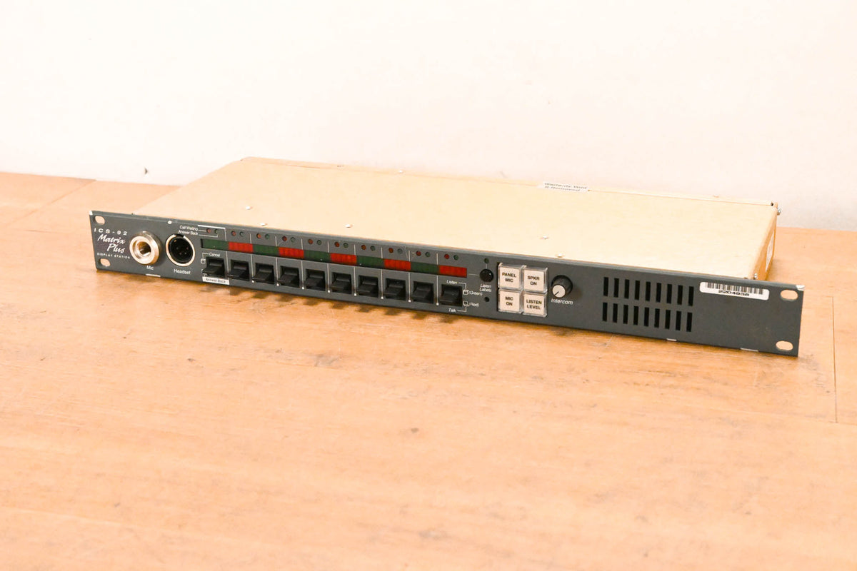 Clear-Com ICS-92 Matrix Plus Intercom Display Station (NO POWER SUPPLY)