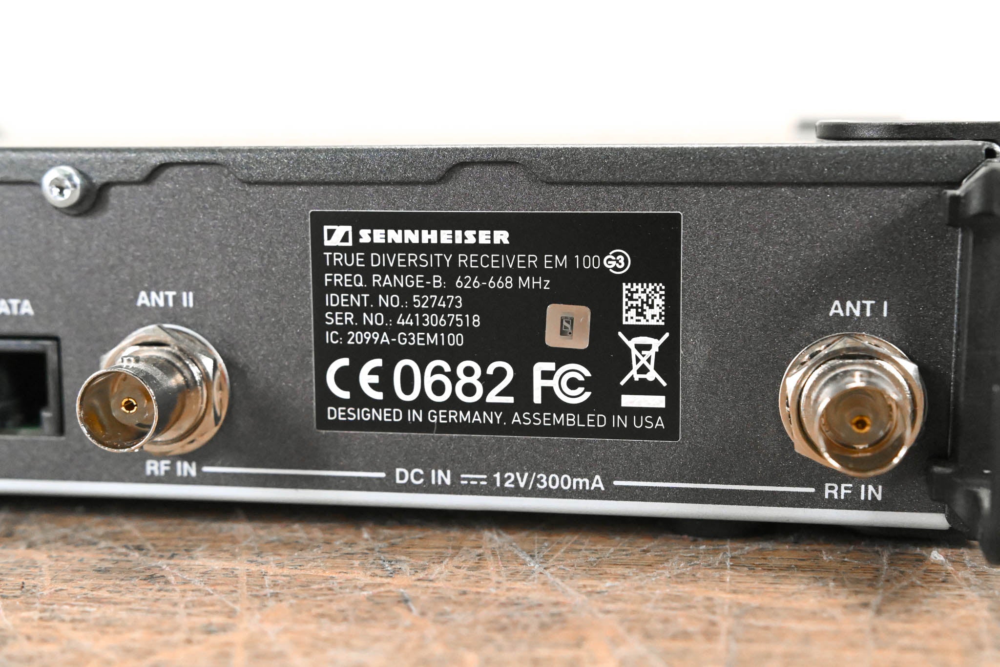 Sennheiser ew 100 G3 Bodypack Wireless System 626-668MHz NO POWER SUPPLY