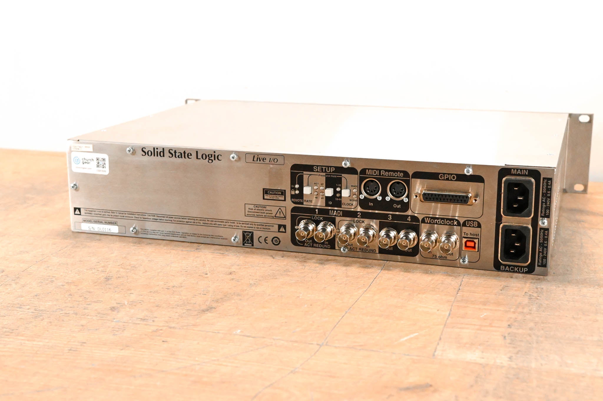Solid State Logic D 32.32 MADI AES/EBU Digital Stagebox CG01SX6