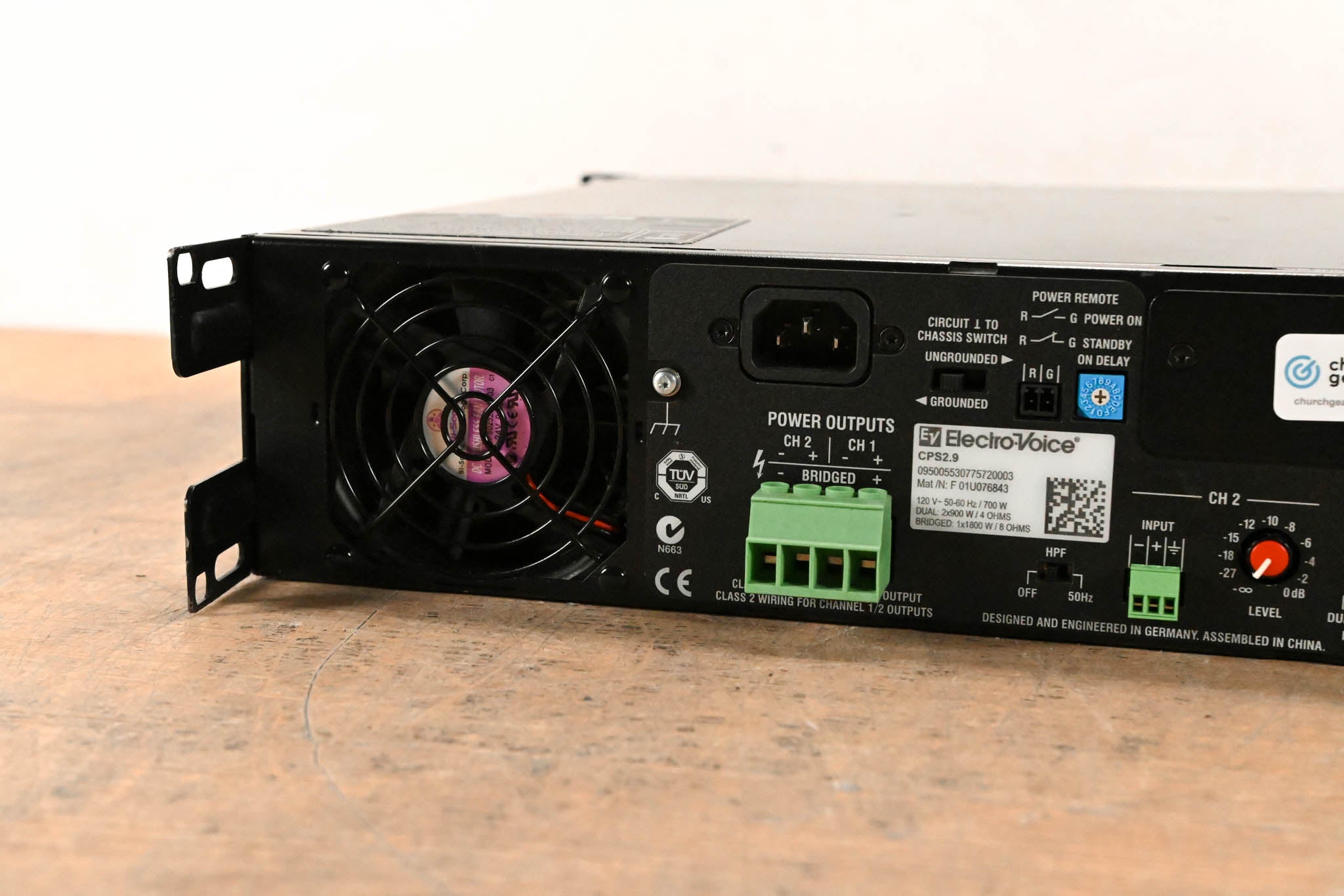Electro-Voice (EV) CPS2.9 2-Channel Power Amplifier