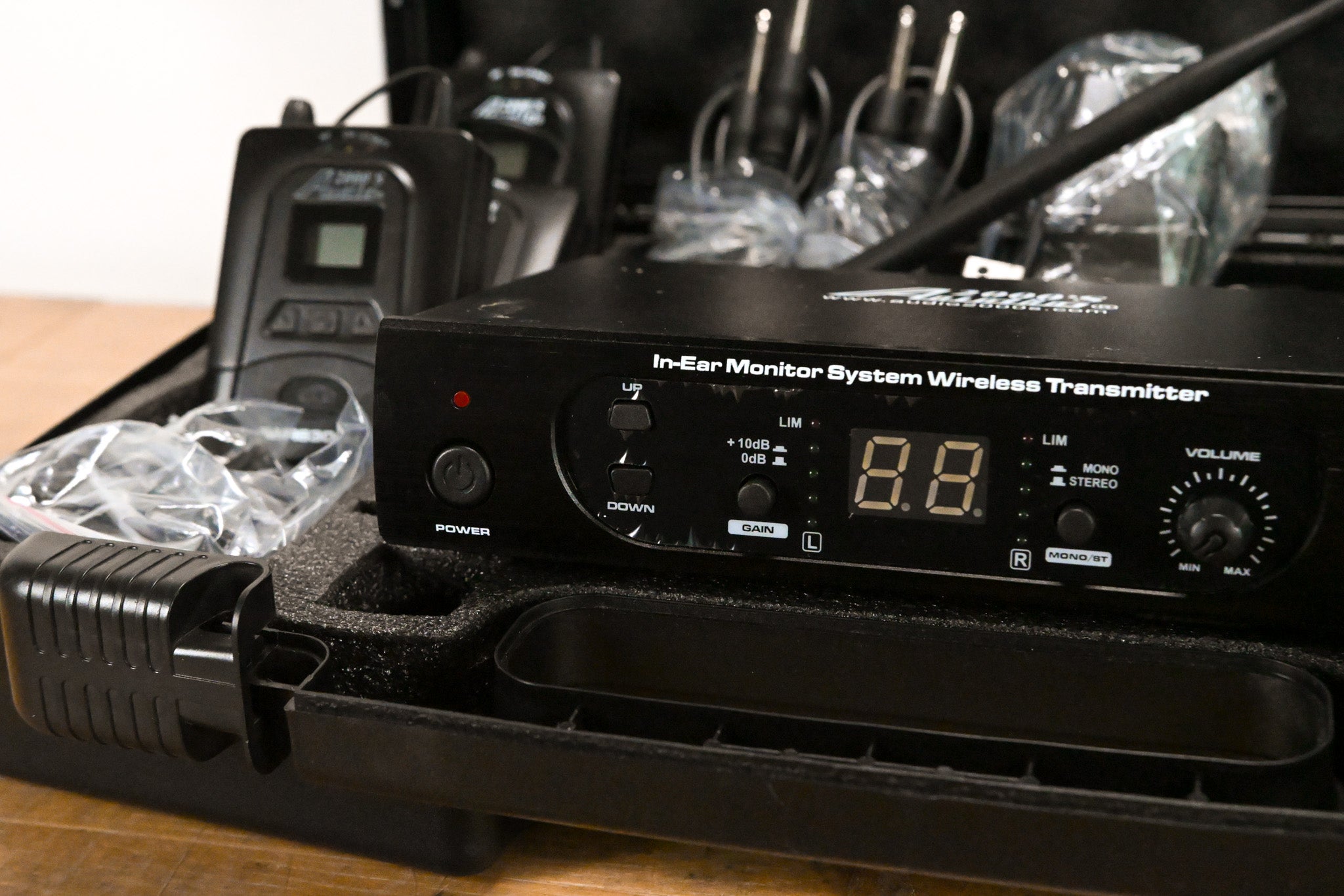 Audio2000's AWM630BU IEM System w/ six Bodypack Receivers: 573-597.8 MHz