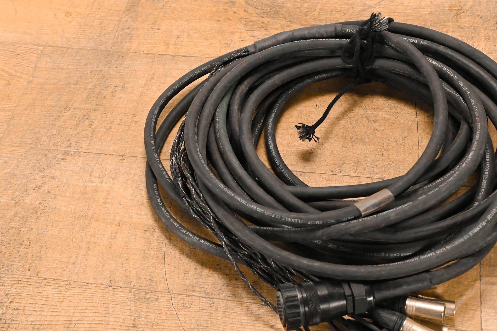 Unbranded 37-Pin CPC Female Connector to (12x)XLRM Cable - 50ft
