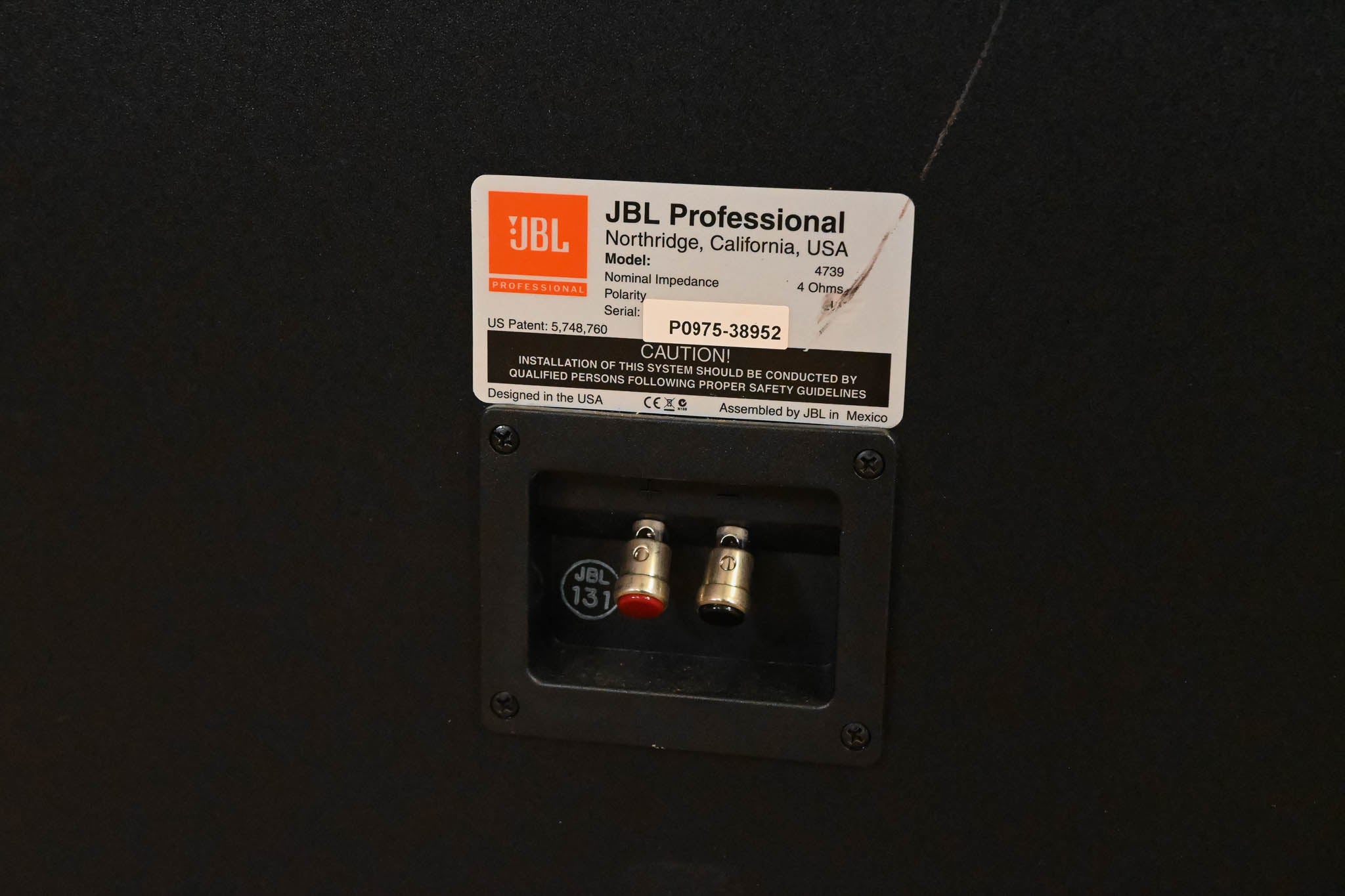 JBL 4739 Dual 15″ Passive Cinema Subwoofer