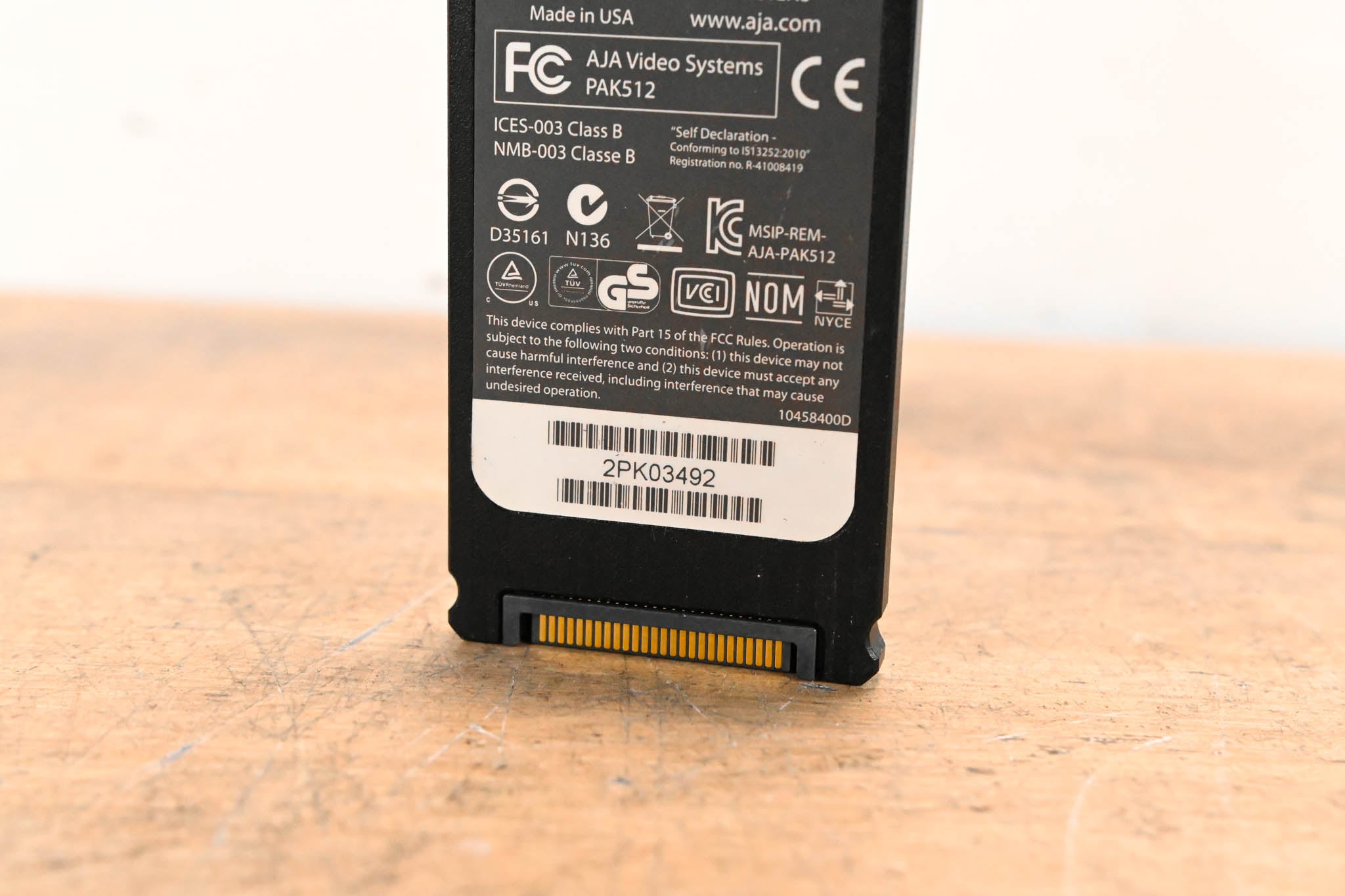 AJA PAK512 SSD Module for Ki Pro Systems