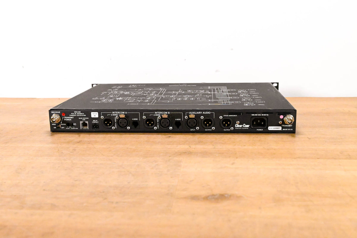 Clear-Com WBS-680 Two-channel UHF Wireless Base Station - A2 Band