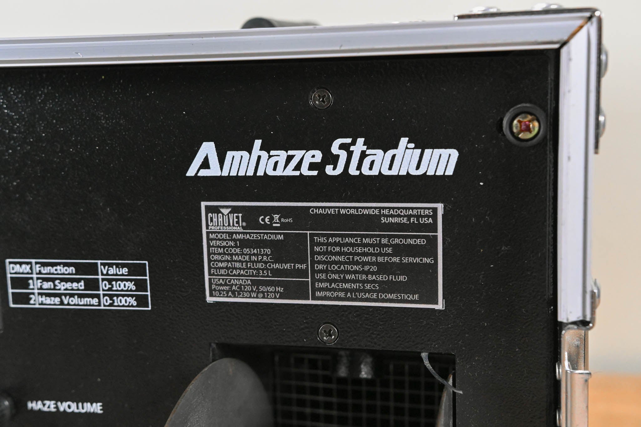 Chauvet Amhaze Stadium Water-Based Haze Machine