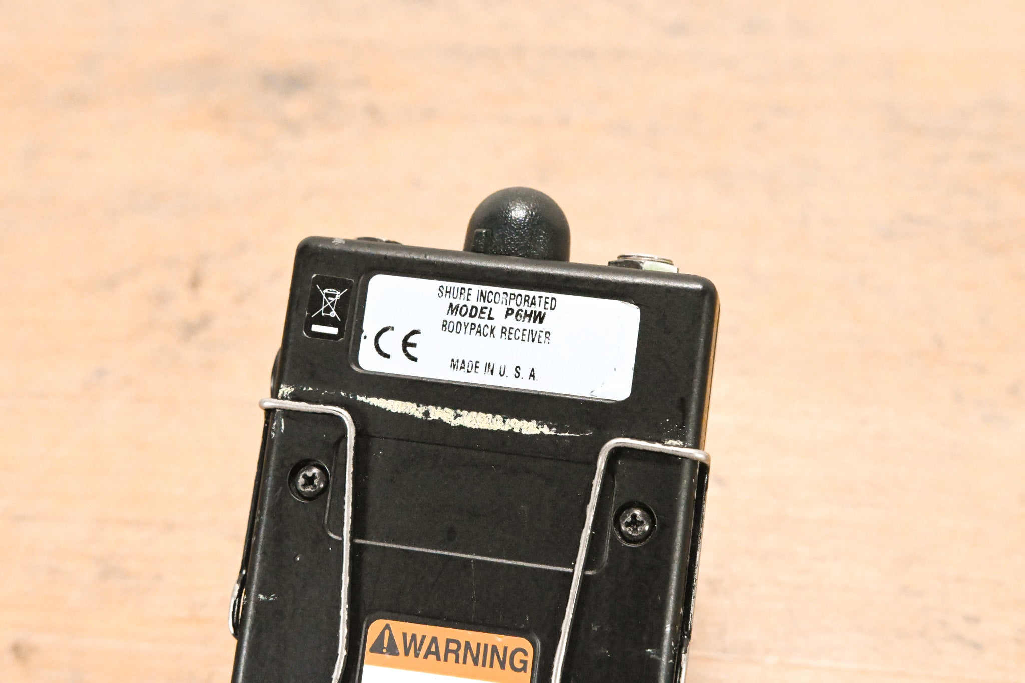 Shure P6HW Wired Bodypack Receiver