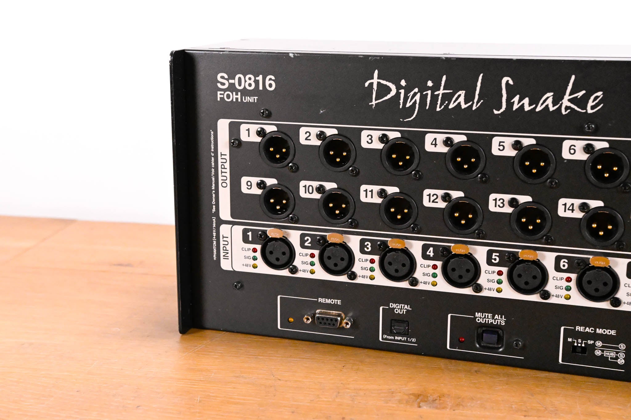 Roland S-0816 8 x 16 Digital Snake Front of House Unit